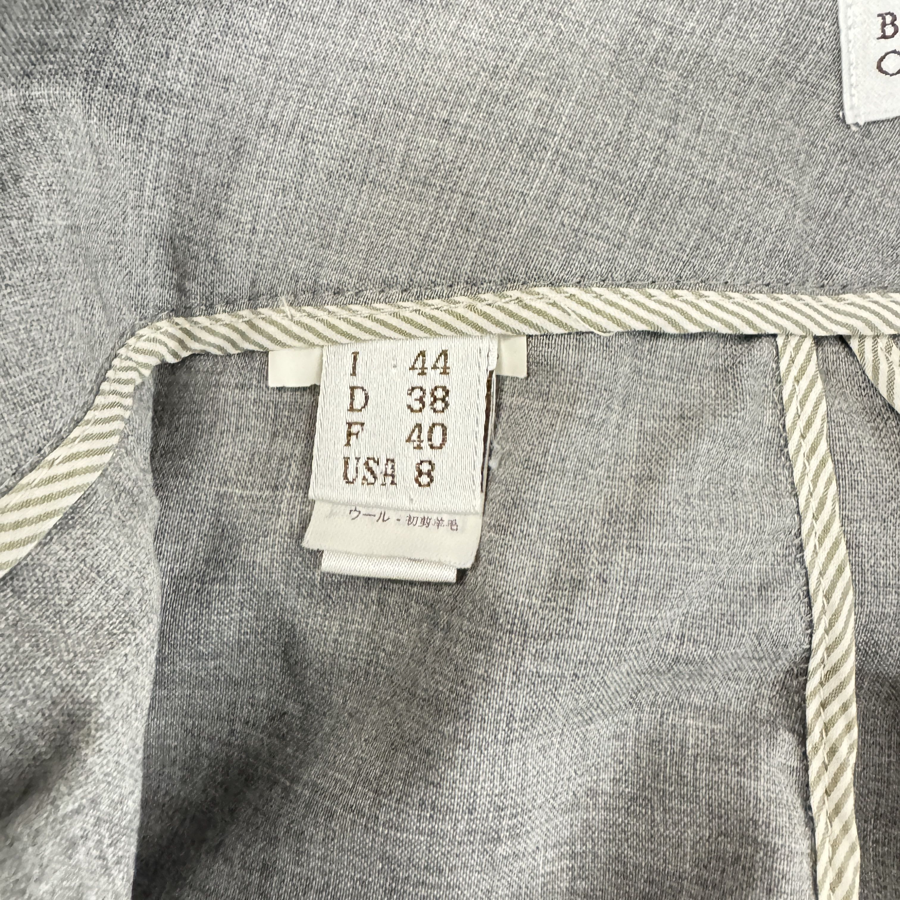 Brunello Cucinelli Gray Wool Trousers