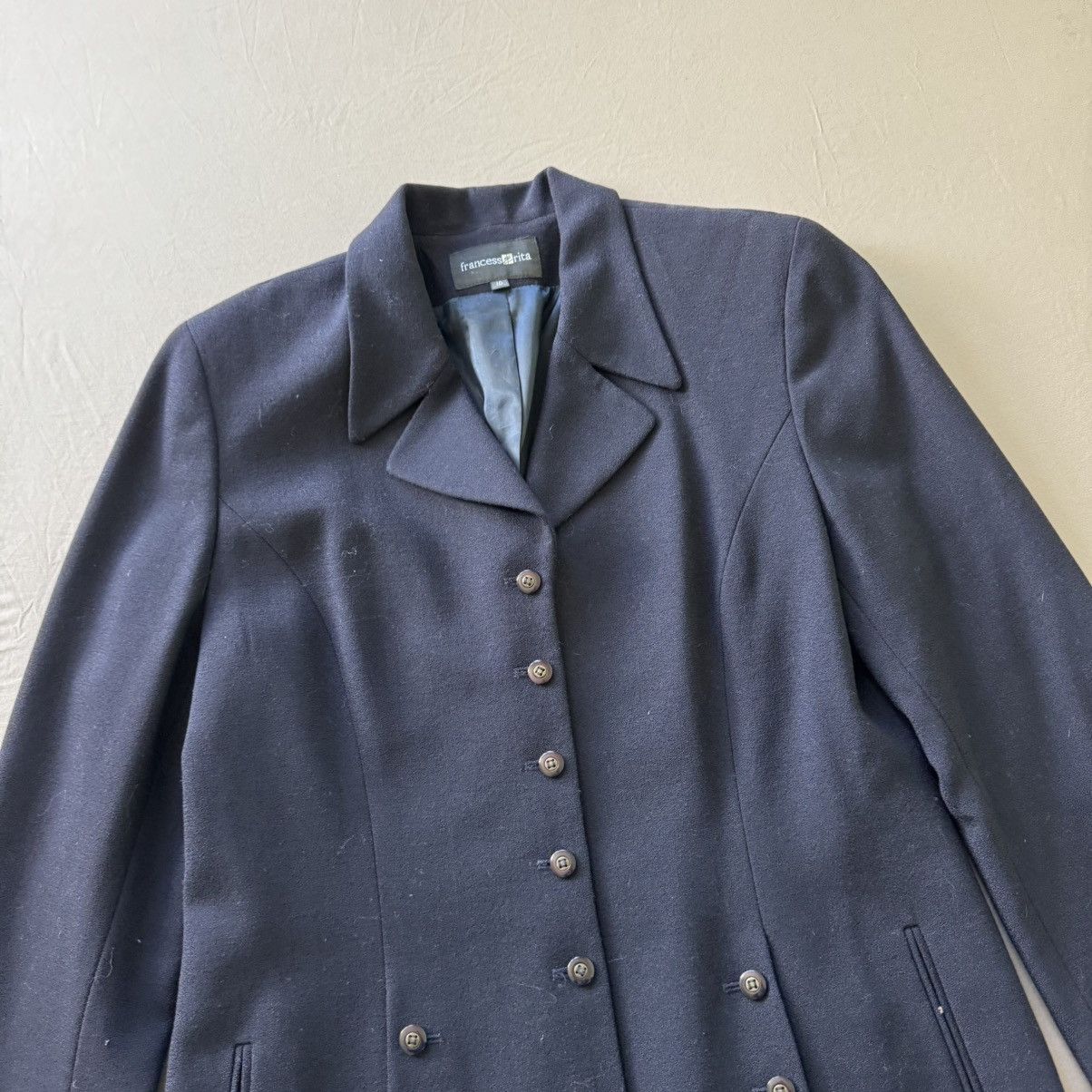 Other Vintage Wool Blend Long Blazer Size L / US 10 / IT 46 - 2 Thumbnail