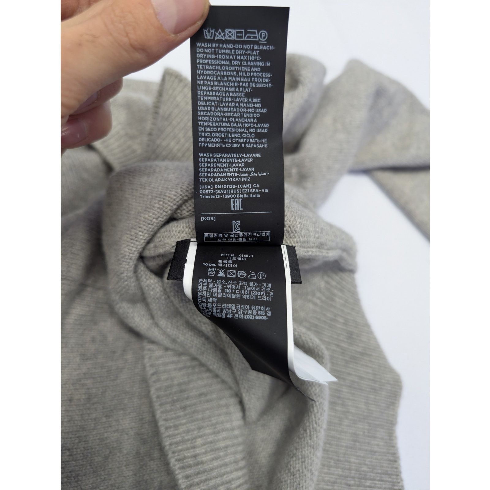 Tom Ford o1rshd1 CC20 cashmere crew-neck sweater in Grey Size US M / EU 48-50 / 2 - 20 Thumbnail