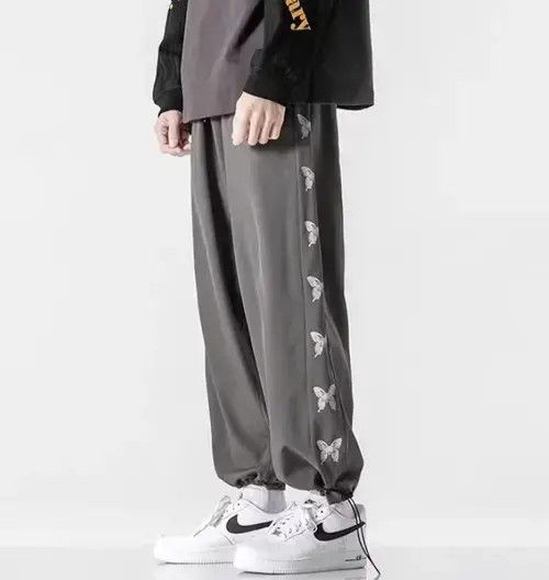 Japanese Brand × Vintage japanese style butterfly sweatpants Size US 34 / EU 50 - 1 Thumbnail