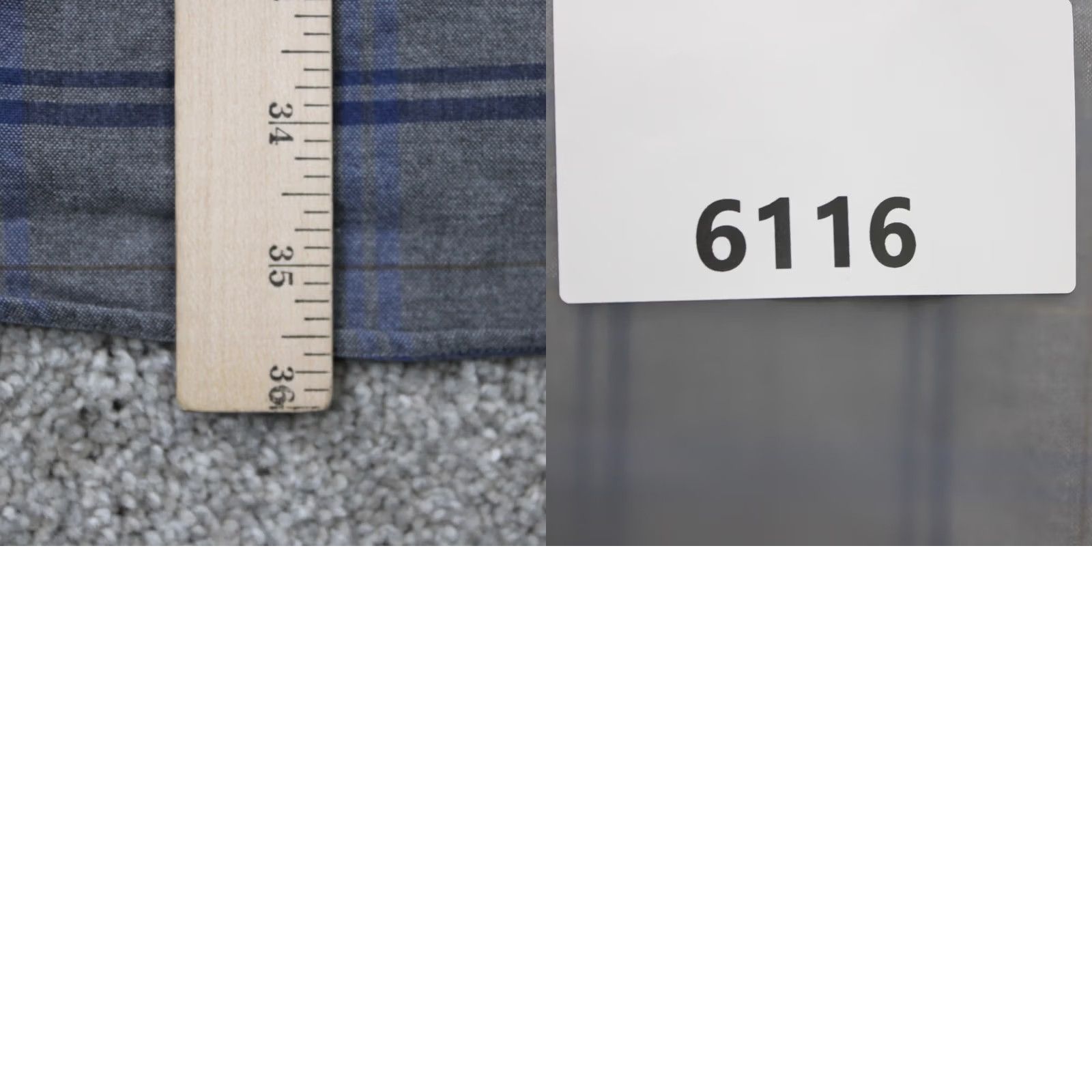 Gant GANT Shirt Mens XLT Gray/Blue New Haven Oxford 100% Cotton Long Sleeve Button Size US XL / EU 56 / 4 - 9 Thumbnail