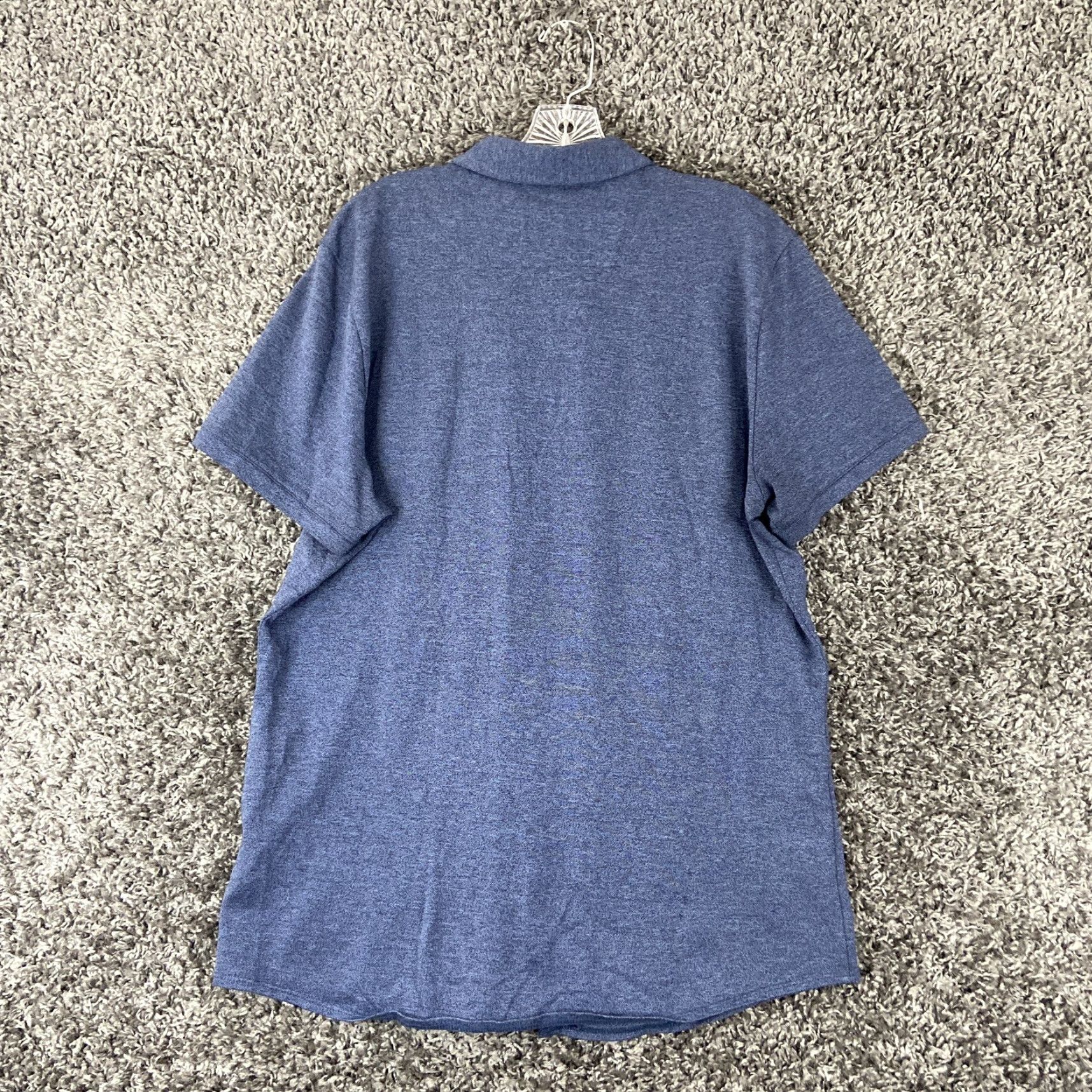 Calvin Klein CALVIN KLEIN Button-Up Shirt Liquid Cotton Adult Large Blue Mens Size US L / EU 52-54 / 3 - 8 Thumbnail