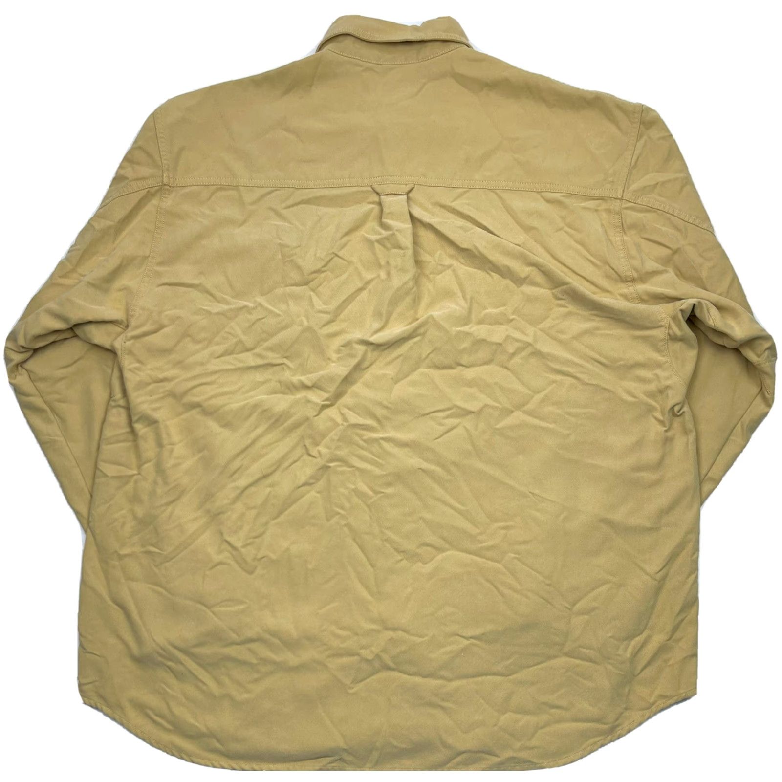 Vintage VINTAGE Columbia River Lodge Button-Down Shirt Men XL Gold Solid Long Sleeve Size US XL / EU 56 / 4 - 4 Thumbnail