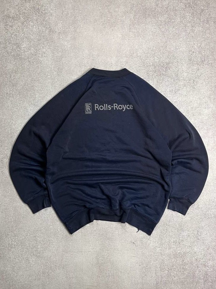 Vintage Rolls-Royce Embroidery Boxy Sweatshirt L