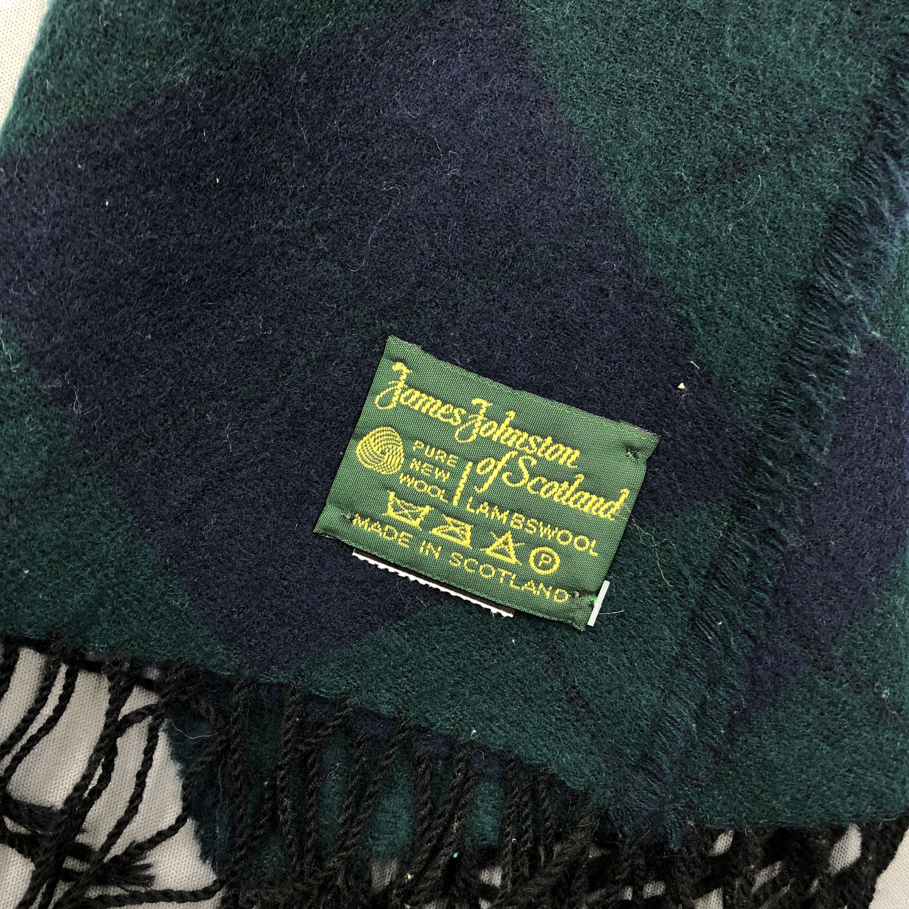 Johnstons Of Elgin Vintage James Johnston Scarf Muffler Wool Cashmere Scarves Size ONE SIZE - 6 Thumbnail