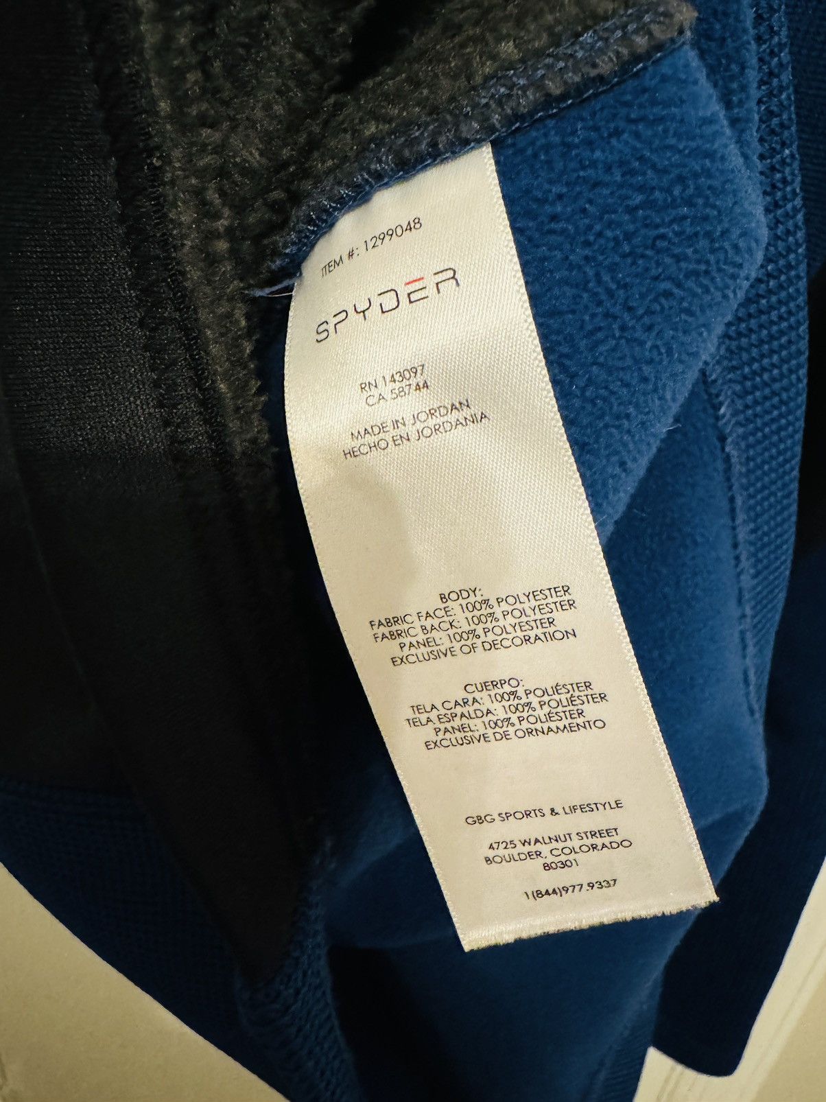 Spyder Spyder Mens Pullover Jacket Sz XXL Blue Yellow Quarter Zip Size US XXL / EU 58 / 5 - 4 Thumbnail