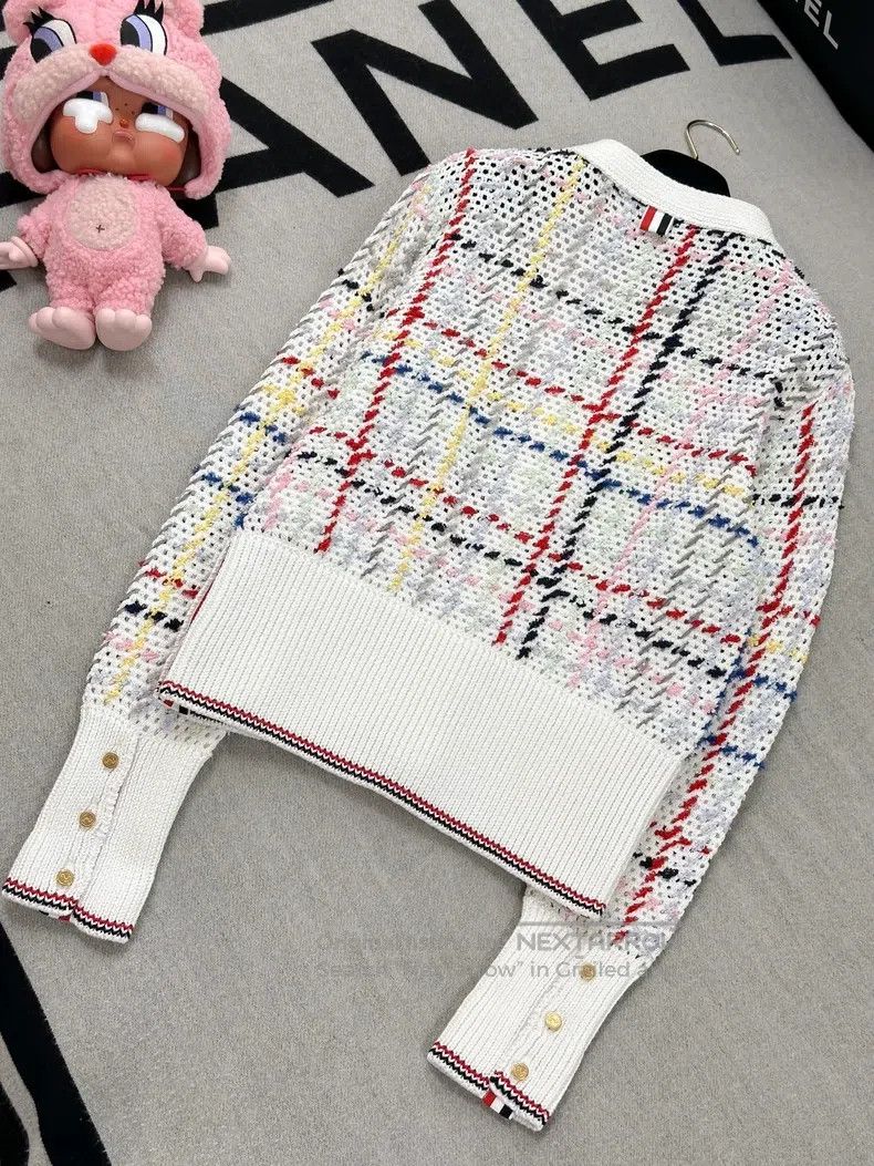 Thom Browne Thom Browne Colorful Plaid Knit Cardigan Size XS / US 0-2 / IT 36-38 - 4 Thumbnail