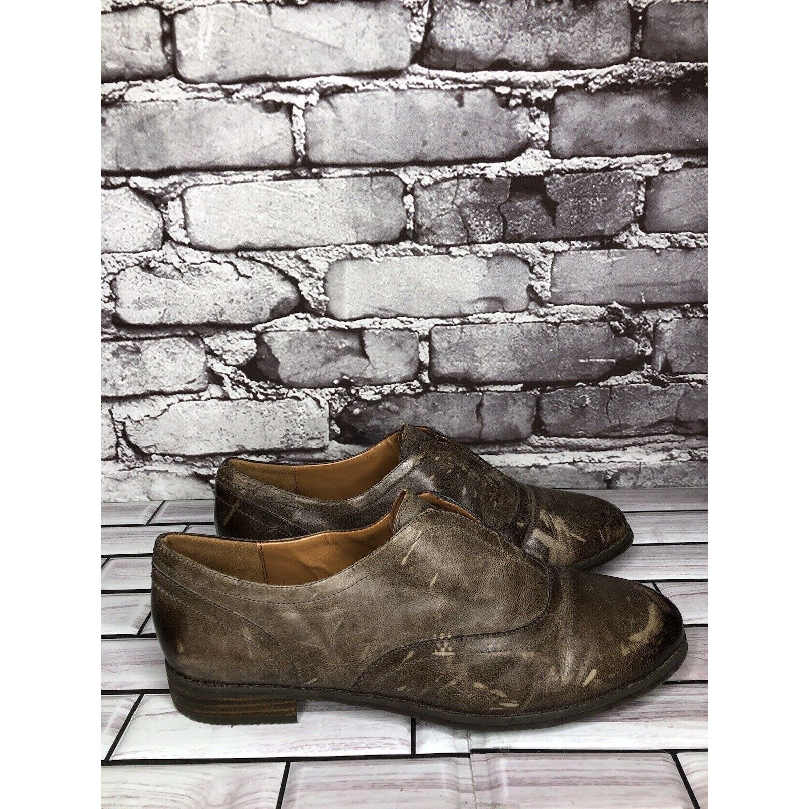 Other Arturo Chiang Lucinda Brown Leather Career Oxfords Loafers Size US 7 / IT 37 - 16 Thumbnail