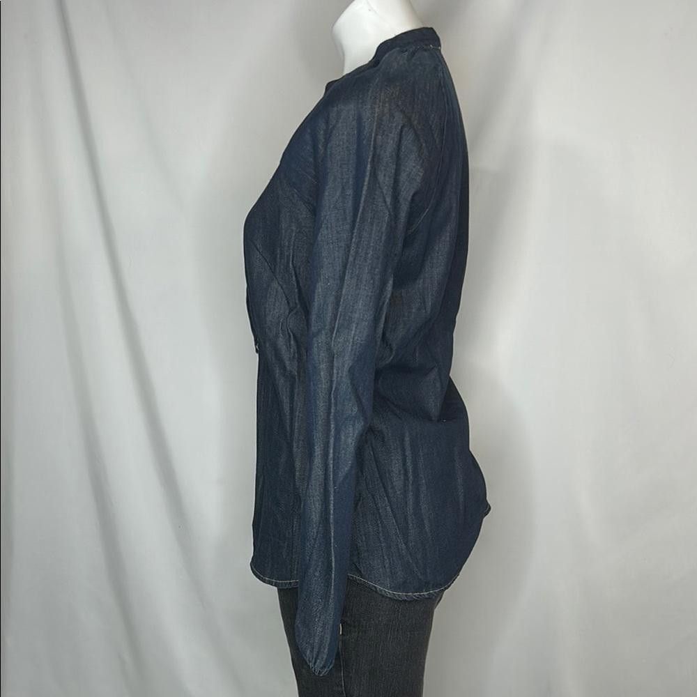 Designer AG Adriano Goldschmied Denim Long Sleeve Top, Small Size S / US 4 / IT 40 - 4 Thumbnail