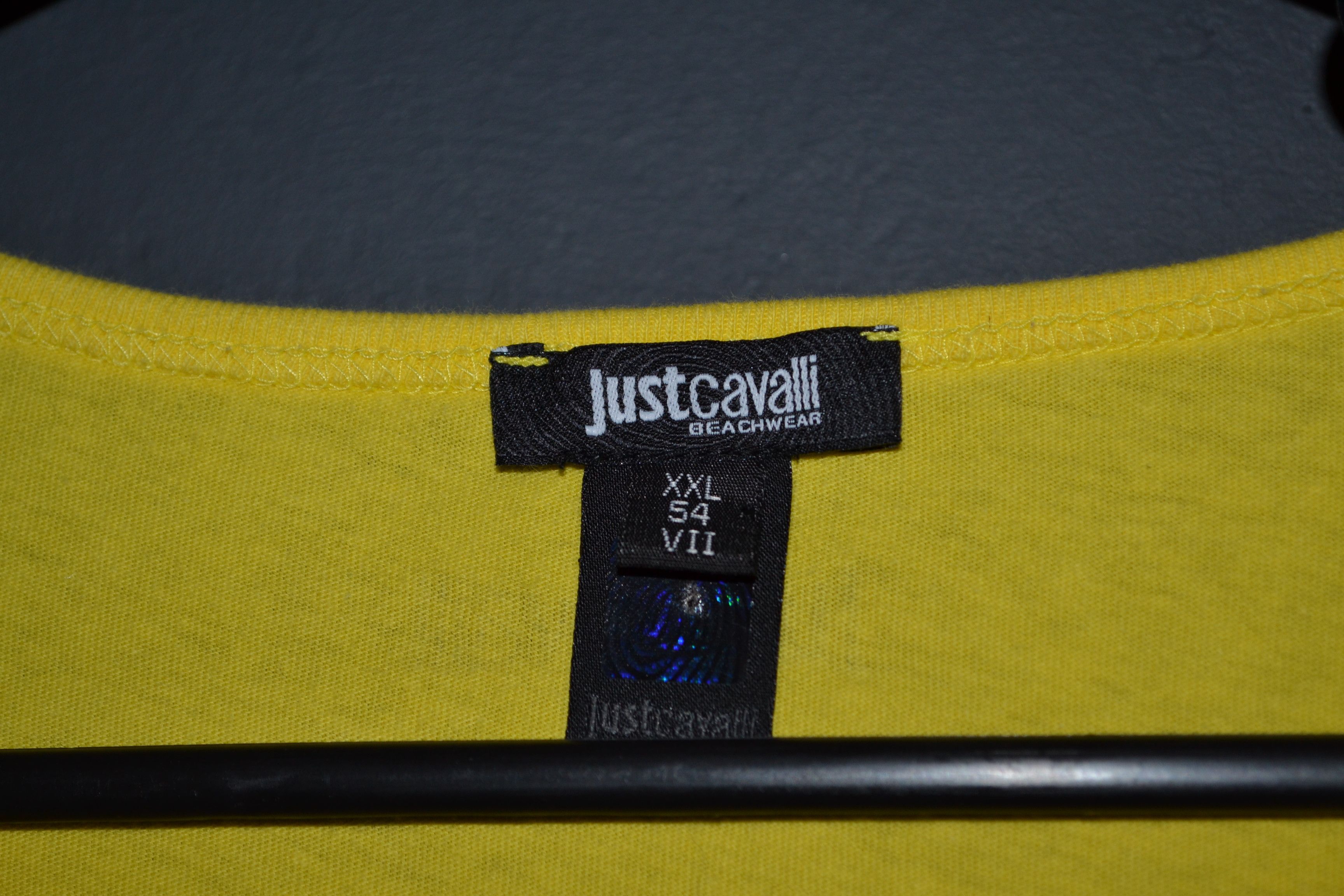 Just Cavalli Roberto Cavalli Just Yellow Tiger Print T-shirt XL Size US XL / EU 56 / 4 - 3 Thumbnail