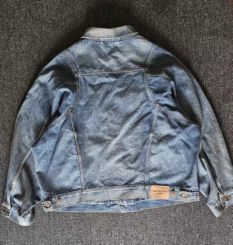 Balenciaga Balenciaga Denim Jacket Size US XXL / EU 58 / 5 - 5 Thumbnail