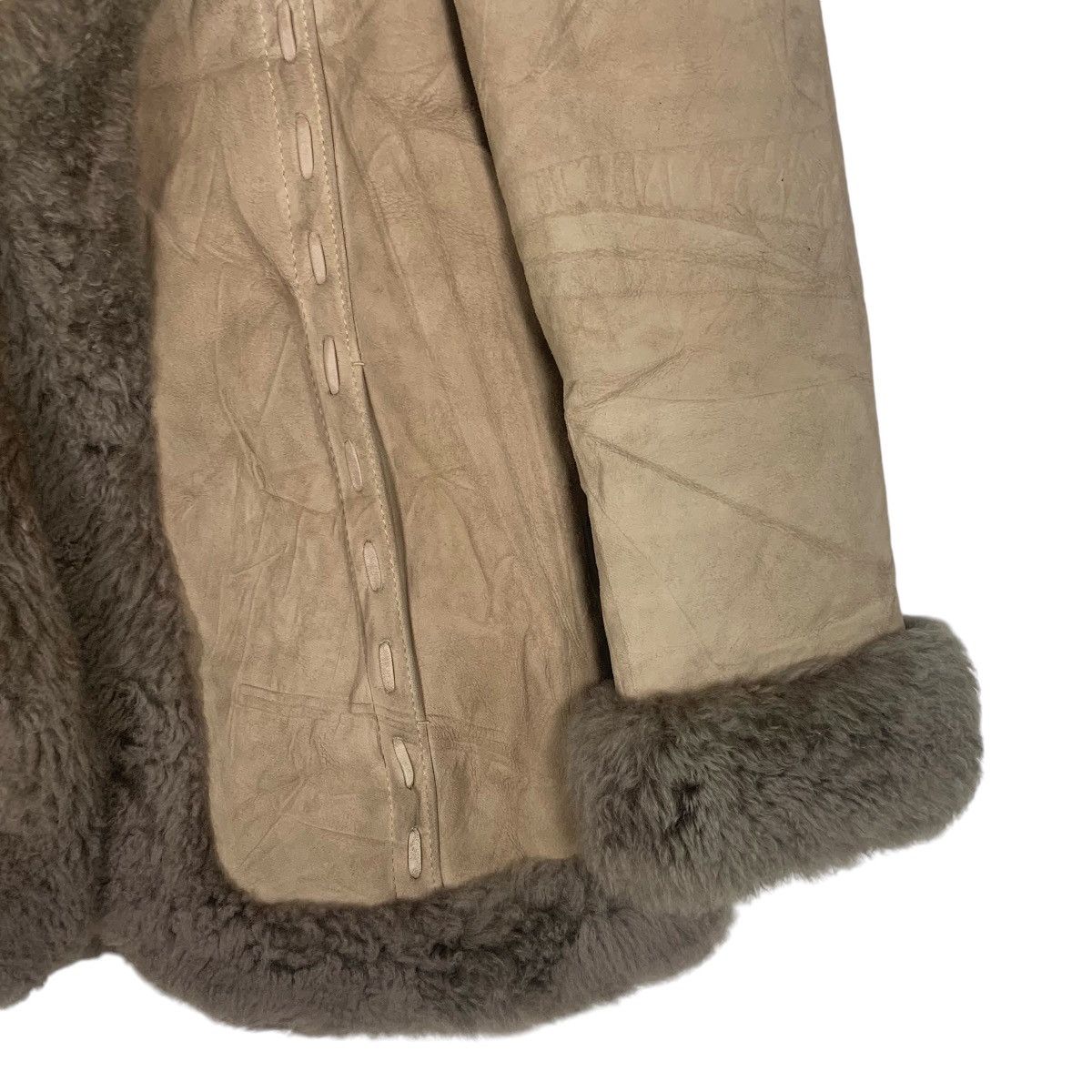 Designer × Vintage Vintage ADAR made in spain echt leder faux fur coat Size S / US 4 / IT 40 - 6 Thumbnail