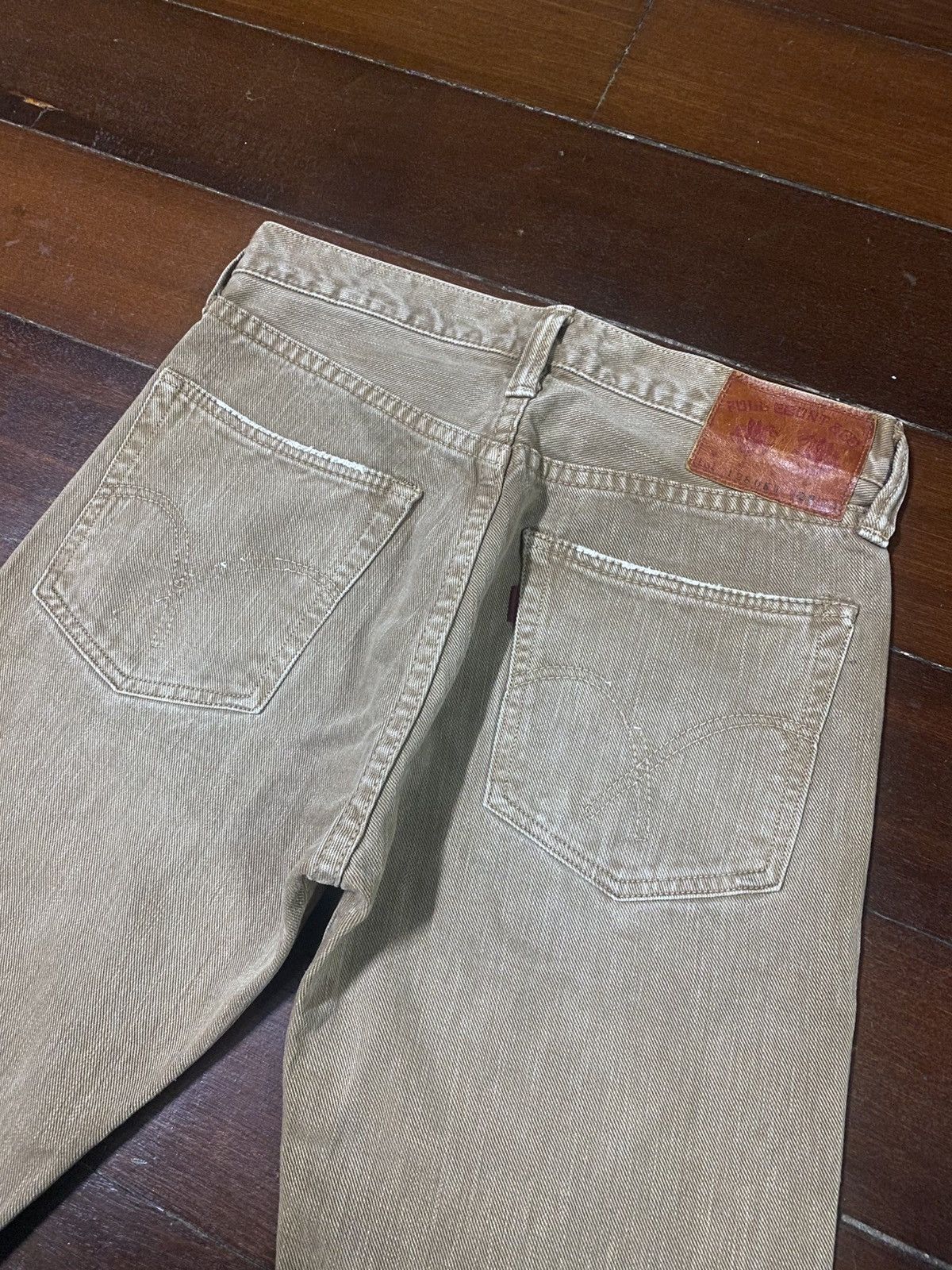 Full Count & Co. Rare fullcount 1280 k slim Straight Denim Jeans brown faded Size US 29 - 15 Thumbnail