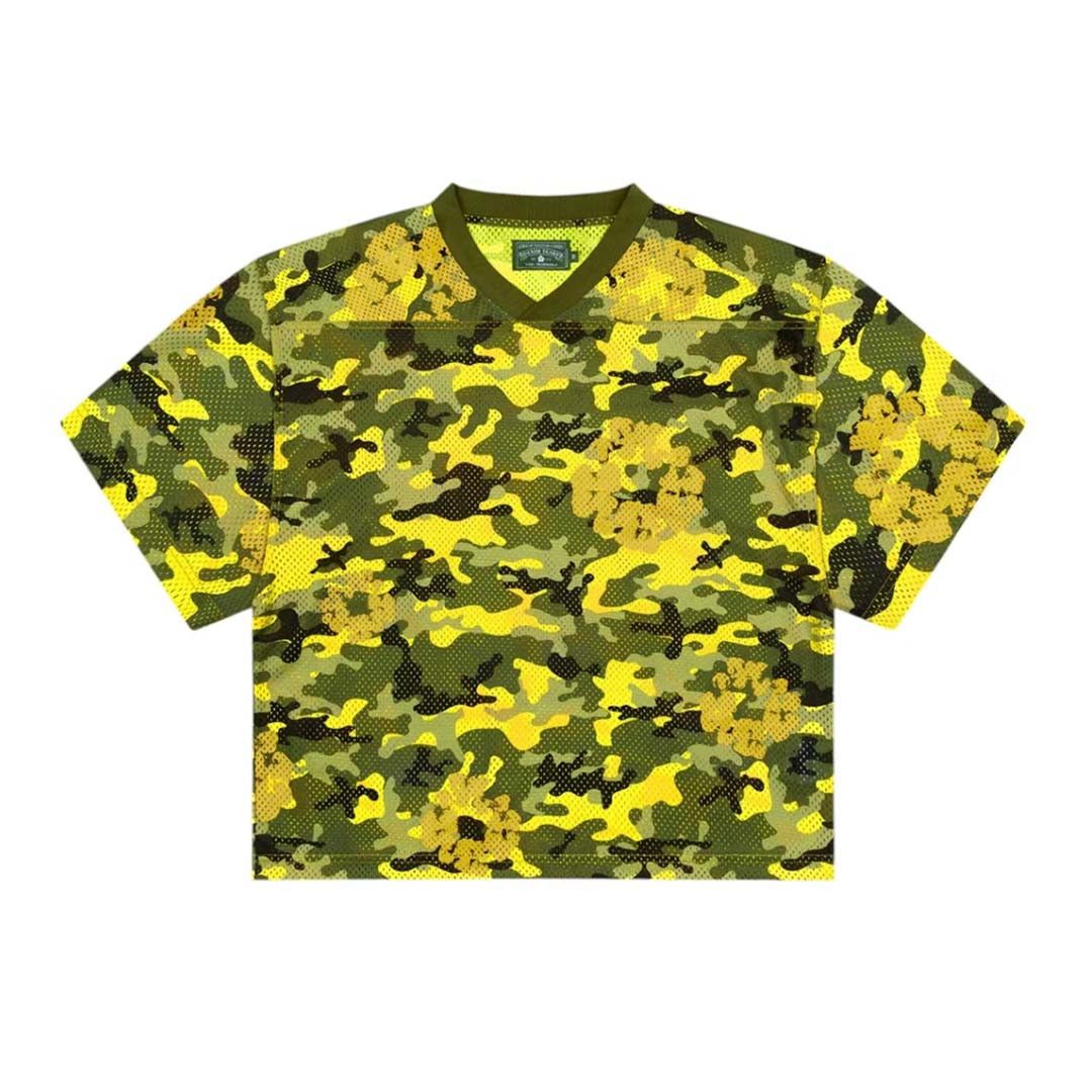 DENIM TEARS Camo Cotton Wreath Mesh Jersey Tee Yellow Size US L / EU 52-54 / 3 - 1 Preview