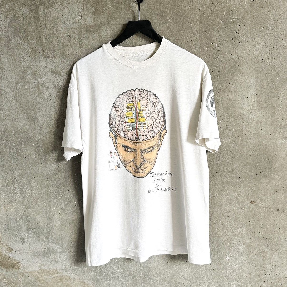 Vintage 90’s MACHINE OF MIND T-Shirt Size US L / EU 52-54 / 3 - 2 Thumbnail