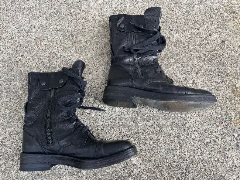 Ann Demeulemeester Ann Demeulemeester 39 calfskin strap-on boots Size US 8.5 / IT 38.5 - 2 Thumbnail