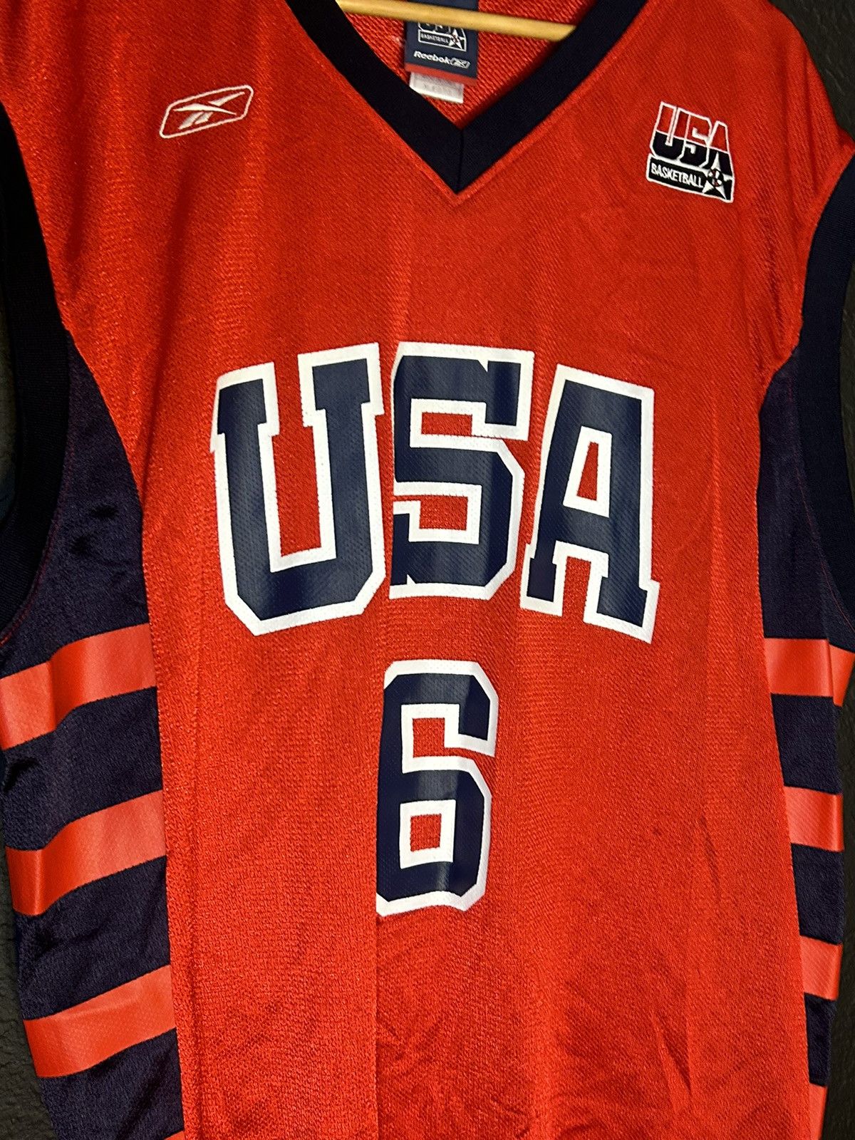 Reebok Vintage 2000s Reebok Team Usa Dwyane Wade #6 Size US XL / EU 56 / 4 - 2 Thumbnail