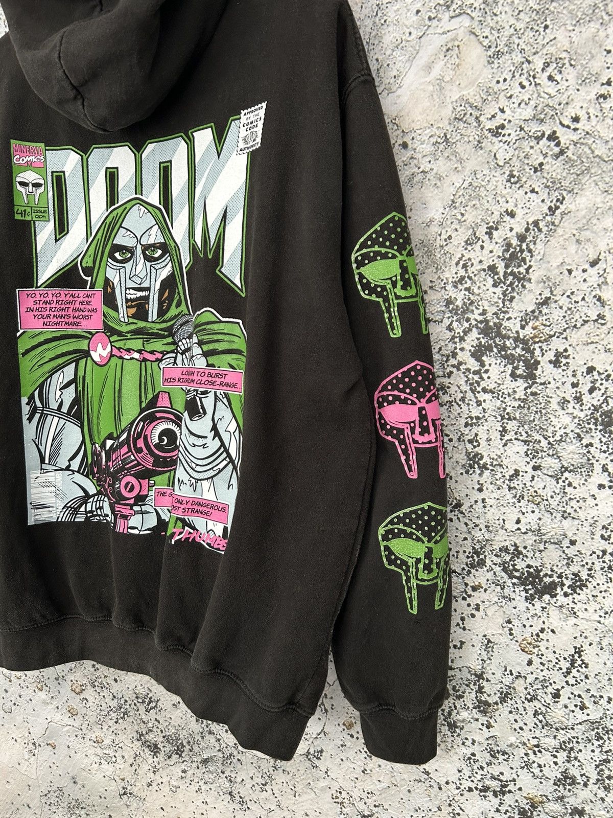 Marvel Comics Thumbs Doom Comics Graphic Hoodie Baggy Rap Affliction Size US L / EU 52-54 / 3 - 2 Thumbnail