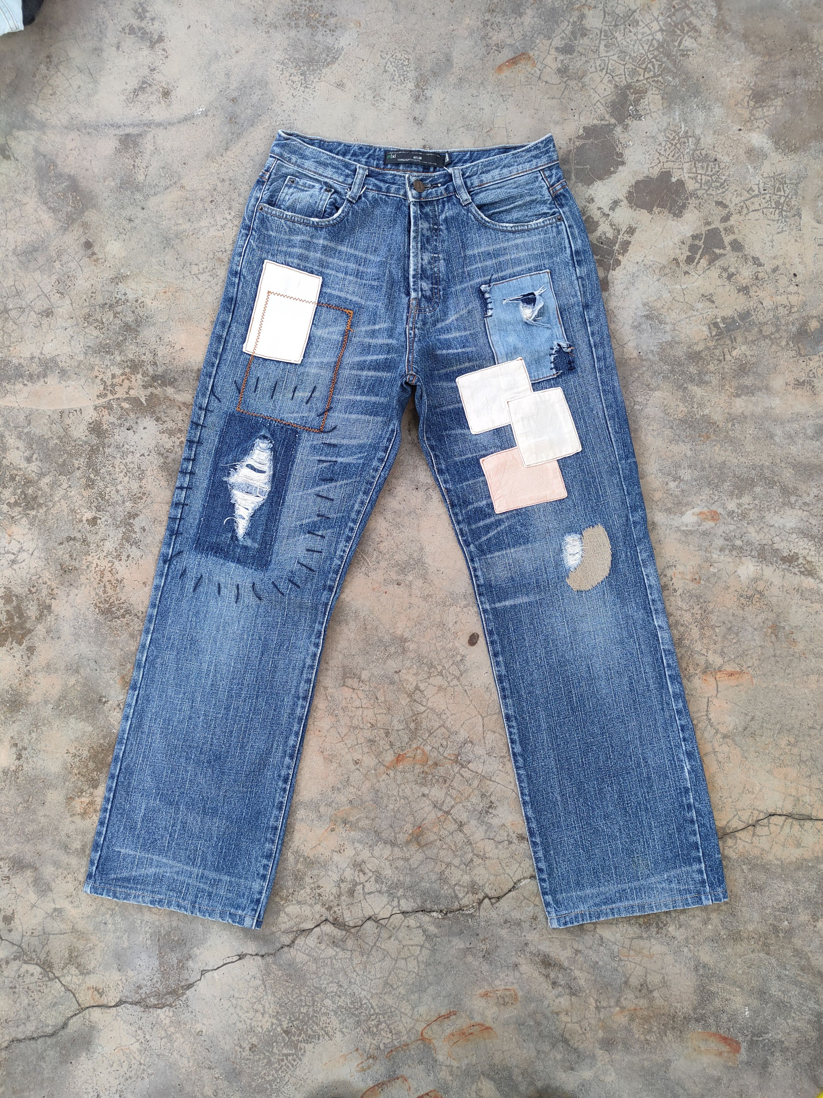 Japanese Brand × Jean × Vintage W30 VINTAGE BREATHMINT PATCH JEANS DENIM PANTS Size US 30 / EU 46 - 2 Thumbnail