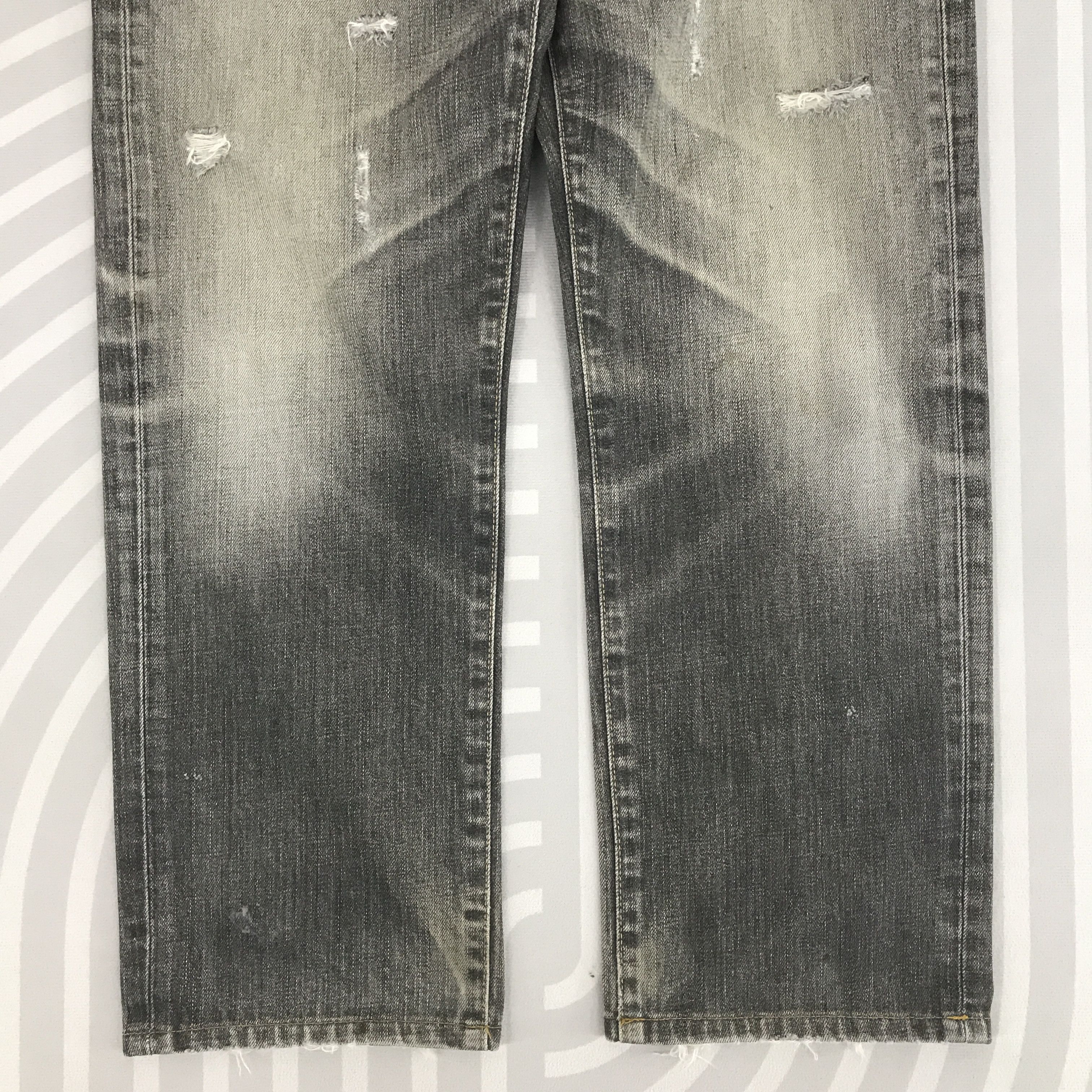 Uniqlo × Vintage Vintage Uniqlo Distressed Black denim jeans pants Size US 32 / EU 48 - 3 Thumbnail