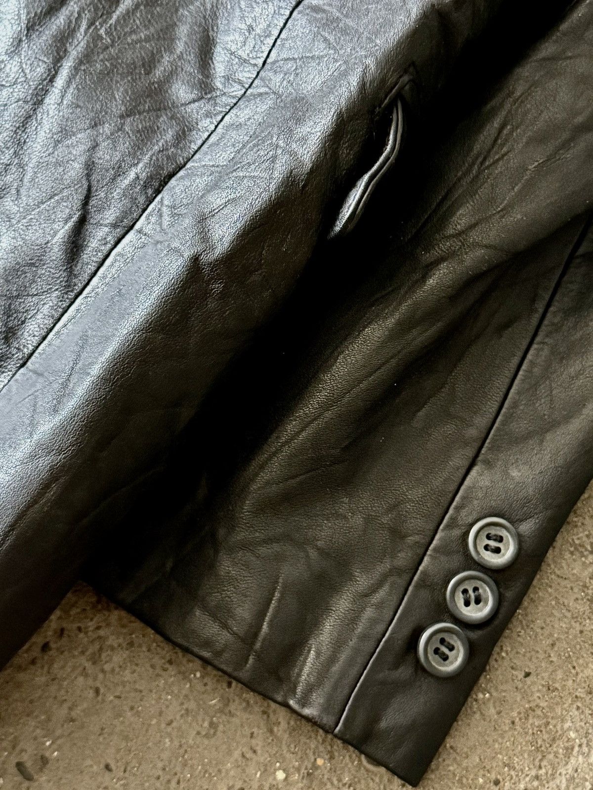 Gucci Gucci - Tom Ford - Leather Blazer Size US M / EU 48-50 / 2 - 16 Thumbnail