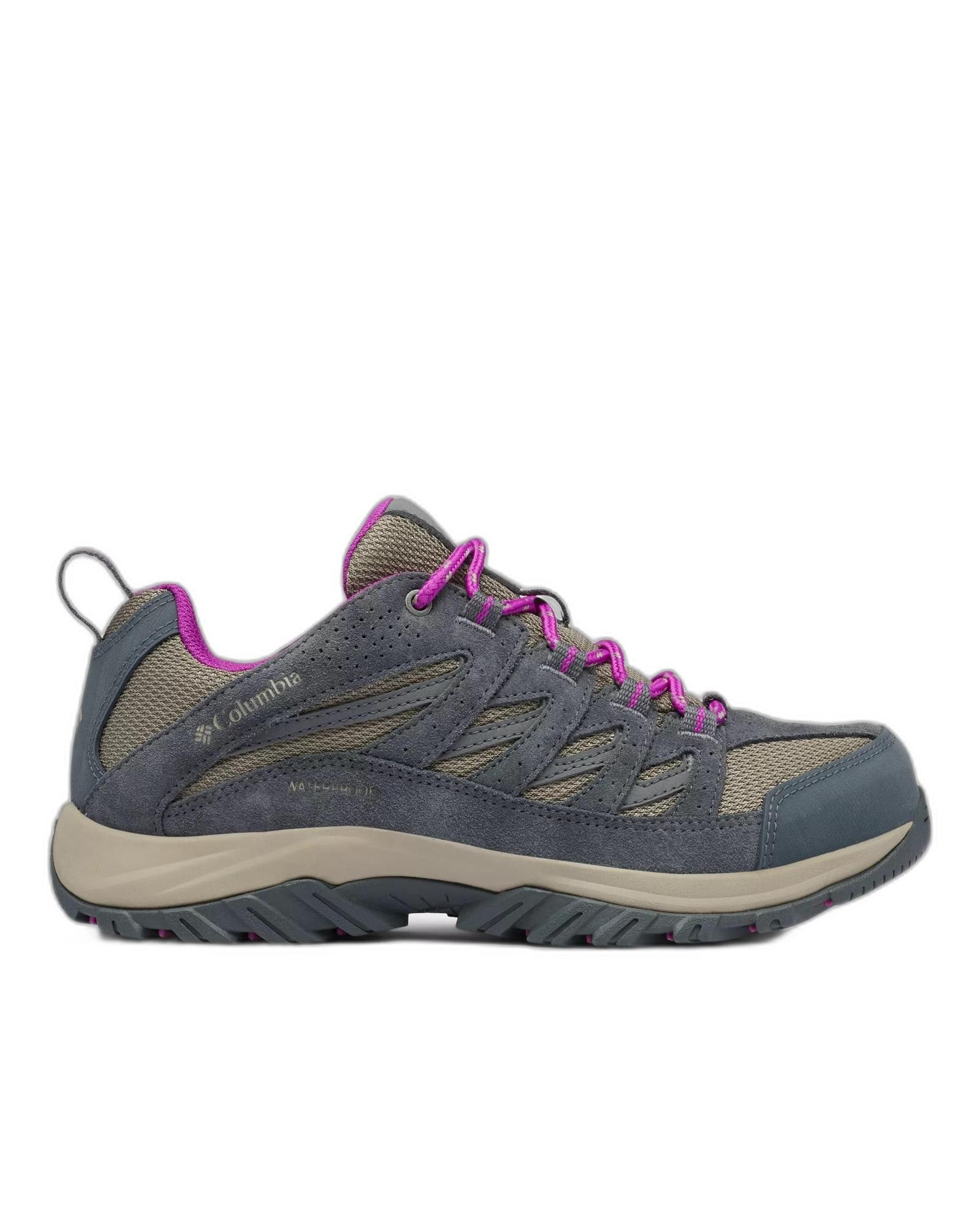 image of Columbia Leather Sneakers With Rubber Sole in Grey, Women's (Size 8)
