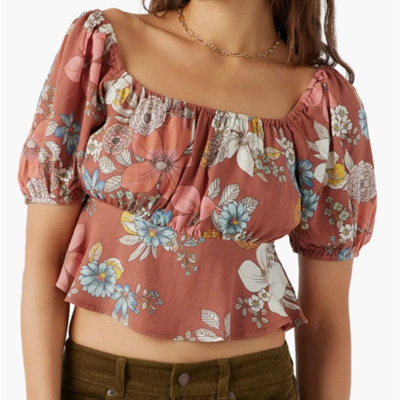 O'Neill NEW O'Neill Autum Babydoll Woven Top in Size XL Size XL / US 12-14 / IT 48-50 - 1 Thumbnail