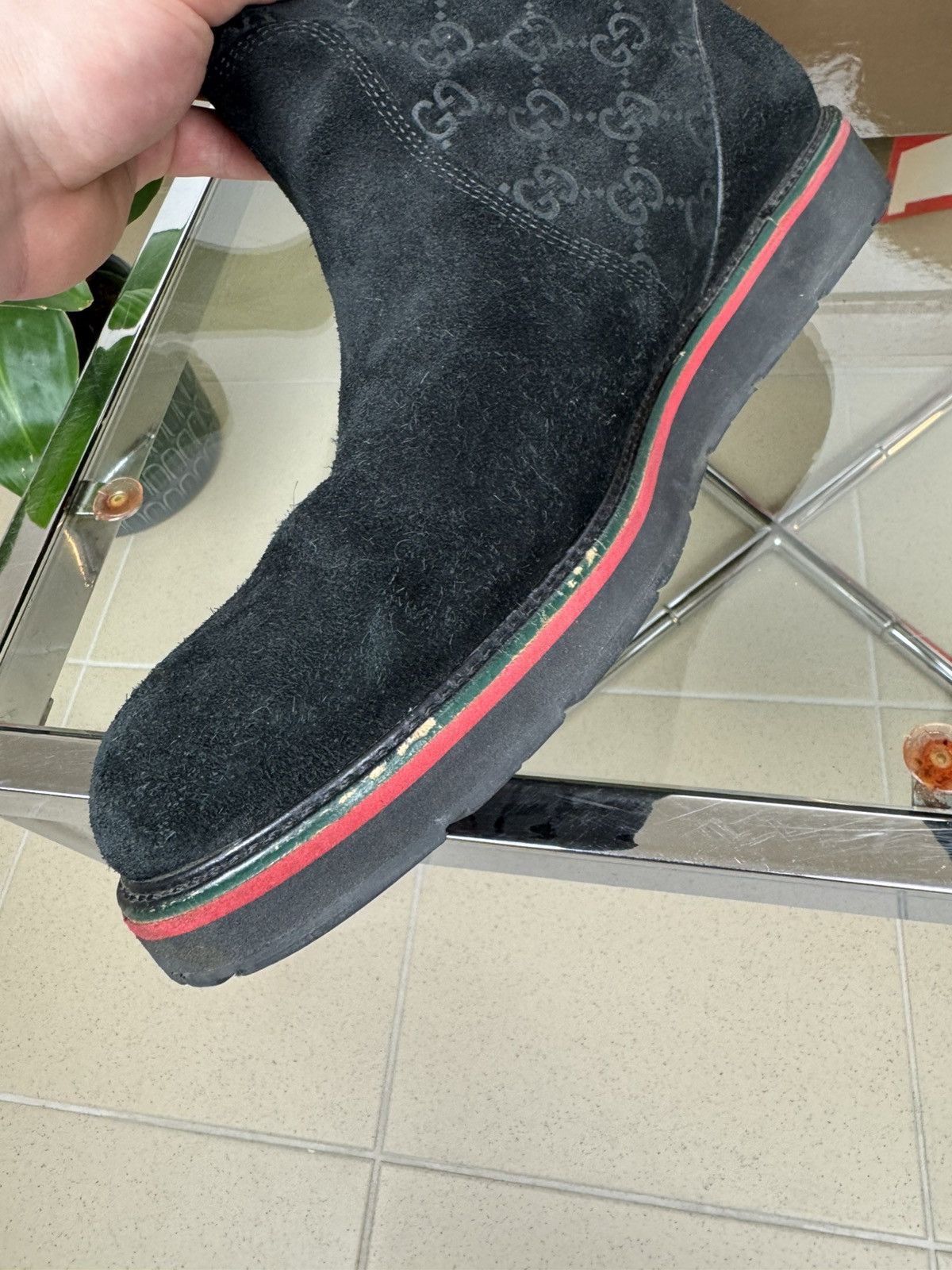 Gucci Gucci x Tom Ford boots GG suede Fur Chelsea shoes Size US 13 / EU 46 - 15 Thumbnail