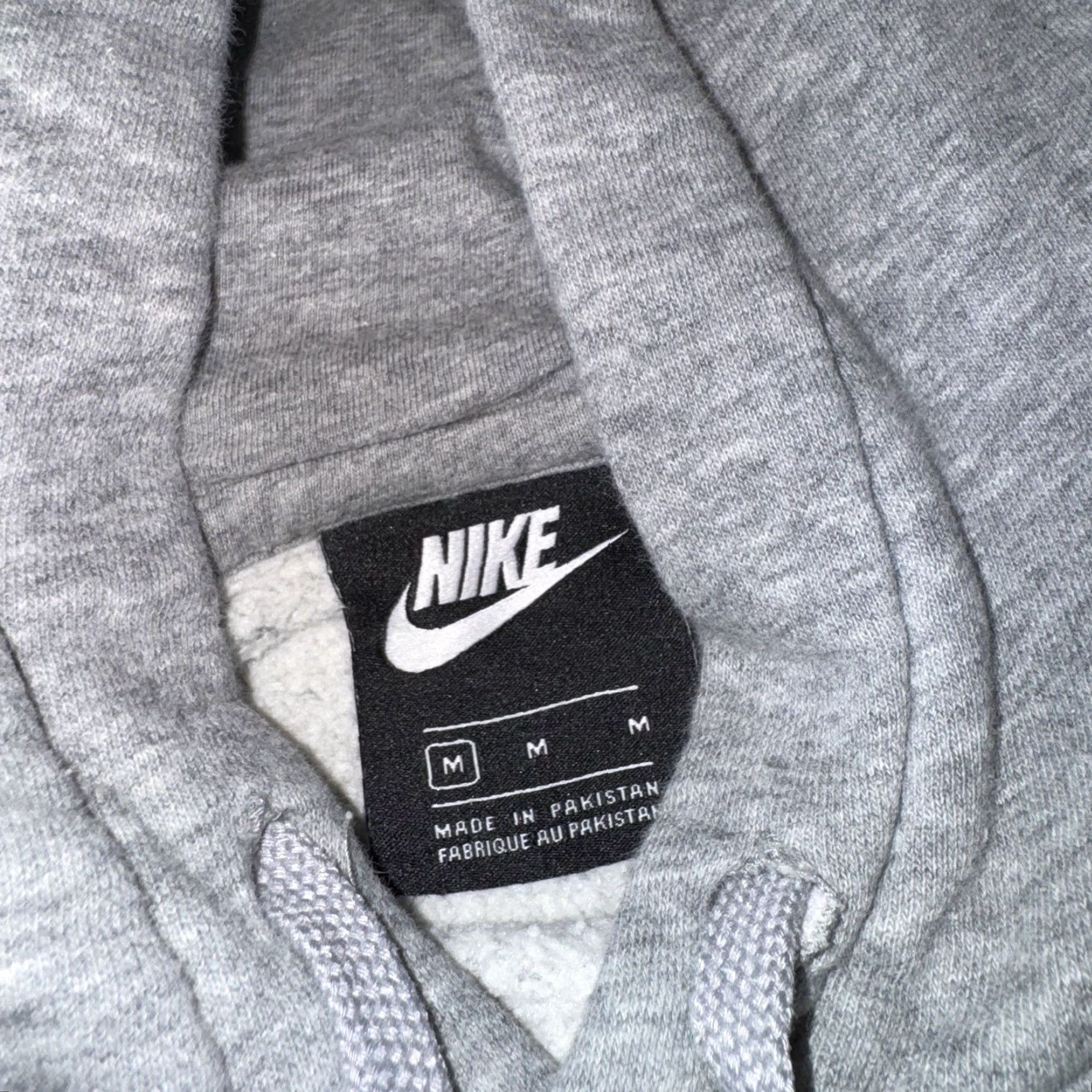 Nike VINTAGE Nike Hoodie Mens Gray Fleece Embroidered Spellout Size M Pullover Hooded Size US M / EU 48-50 / 2 - 5 Thumbnail