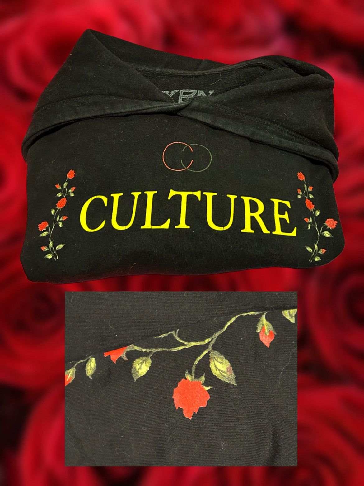 Vintage Roses CULTURE Hoodie Size US M / EU 48-50 / 2 - 2 Thumbnail