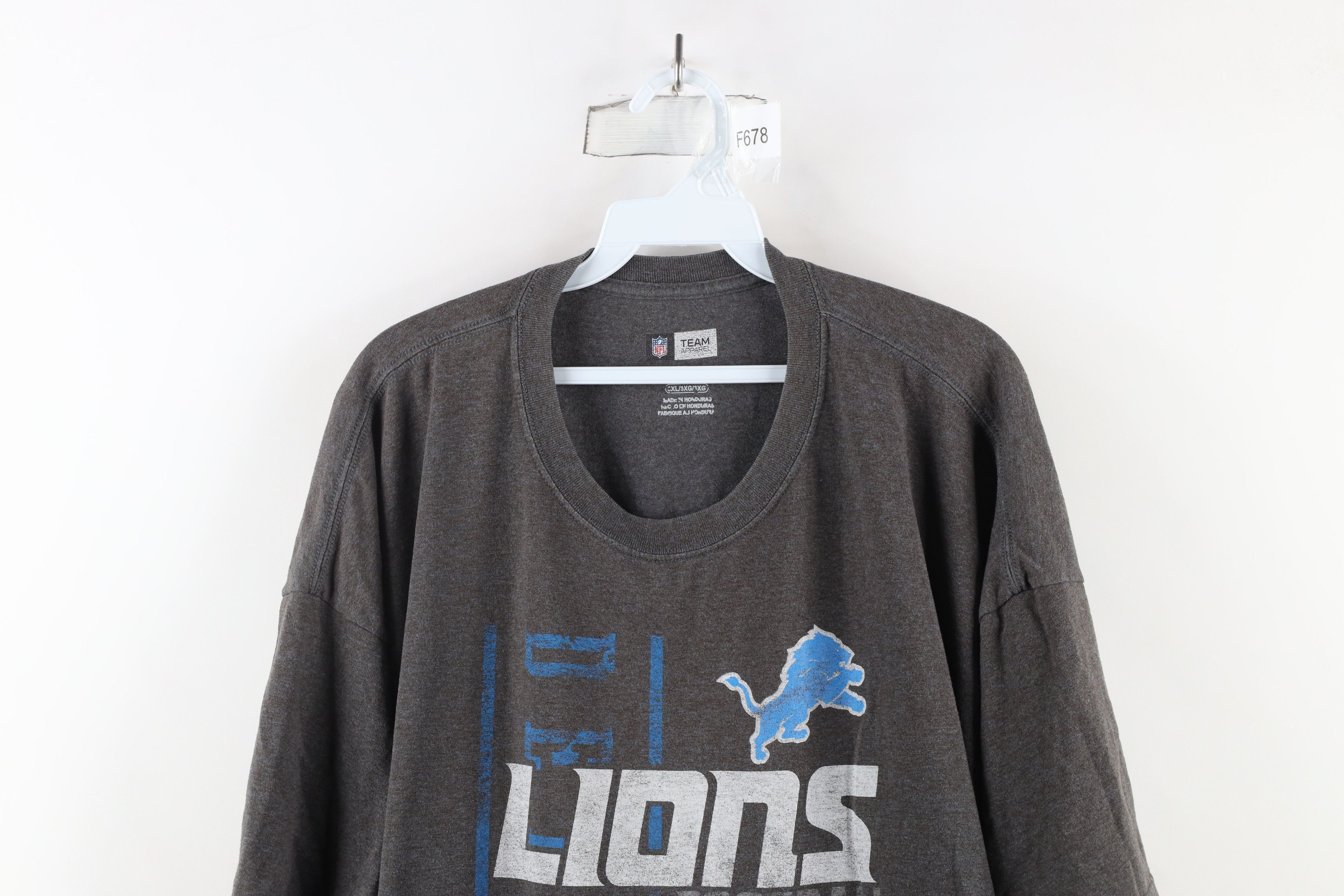 Vintage Vintage NFL Out Detroit Lions Football Short Sleeve T-Shirt Size US XXL / EU 58 / 5 - 2 Thumbnail