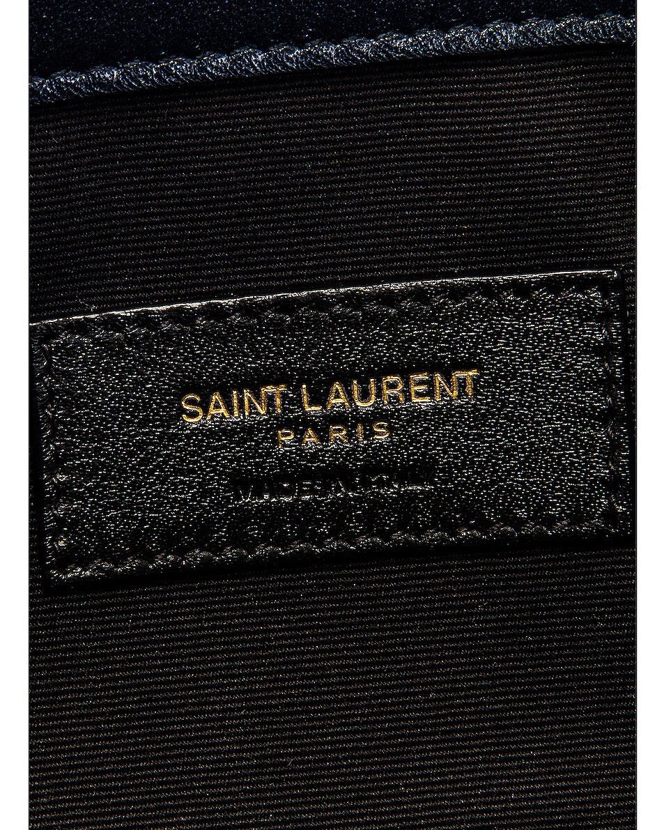 Saint Laurent Paris o1b1hav110125 Size: OS / Uptown Pouch in Dark Marine Size ONE SIZE - 7 Thumbnail
