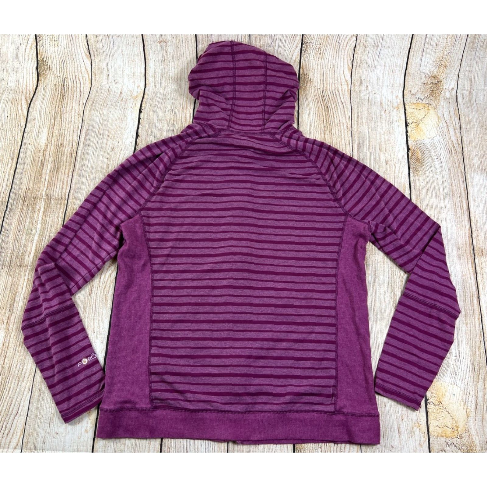 Carhartt VINTAGE Carhartt Hoodie Full Zip Women L Purple Striped Hooded Pockets Activewear for Women Size L / US 10 / IT 46 - 2 Thumbnail