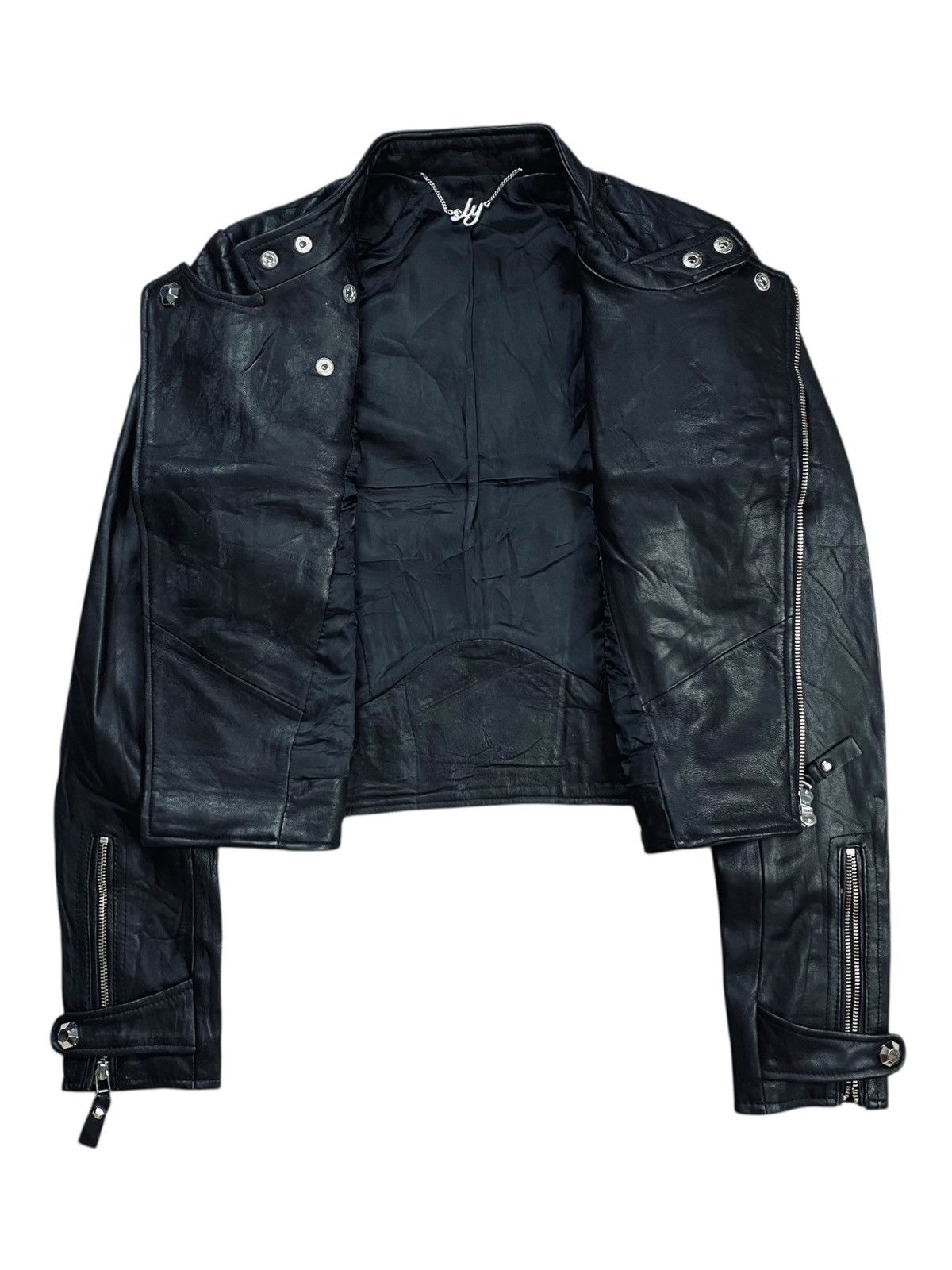 Ekam 2000s SLY - Cyber Rider Leather Jacket Size US M / EU 48-50 / 2 - 2 Thumbnail