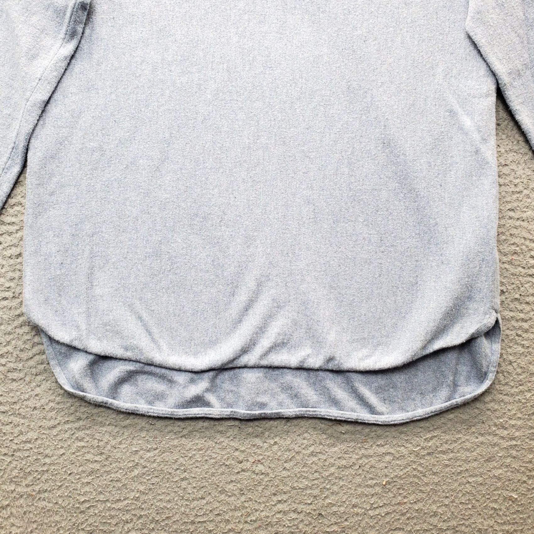 Michael Kors Nike Michael Kors Knit Top: Womens Size M Blue Long Sleeve Pullover High Low Casual Shirt Size M / US 6-8 / IT 42-44 - 4 Thumbnail
