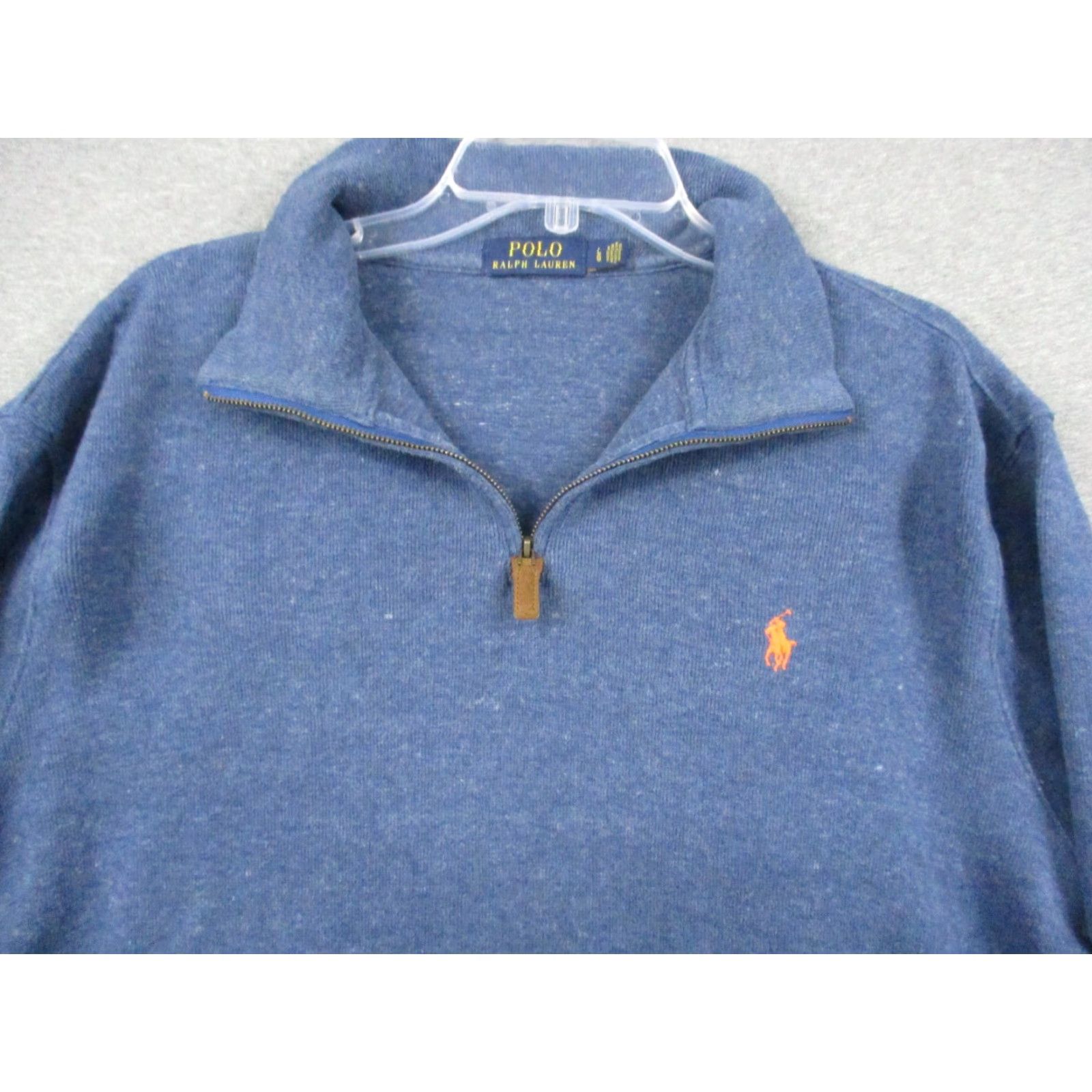 Polo Ralph Lauren Polo Ralph Lauren Pullover Large Men 1/4 Zip Long Sleeve Heathered Blue Polo Ralph Lauren Pullover 1/4 Zip Large Men Heathered Blue Size US L / EU 52-54 / 3 - 4 Thumbnail