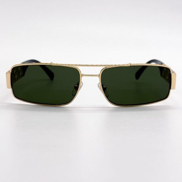 Versace NEW VERSACE SUNGLASSES VE2257 1002/71 GOLD/GREEN UNISEX EYEW Size ONE SIZE - 4 Thumbnail