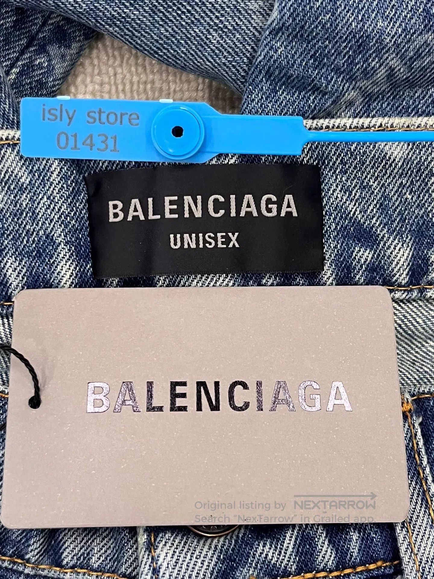 Balenciaga Balenciaga Logo Print Jeans. Size 22" - 4 Thumbnail