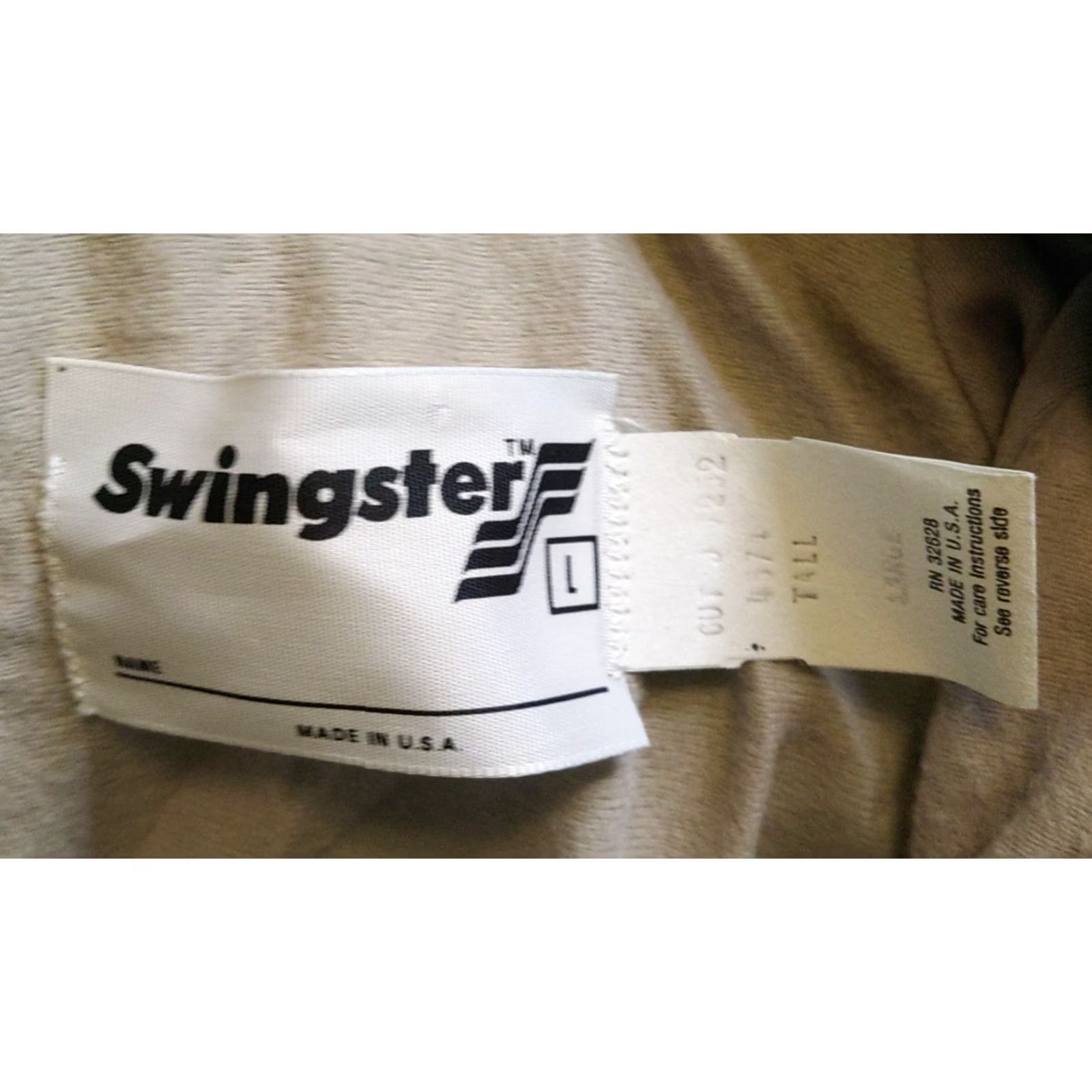 Vintage VINTAGE Swingster Jacket Windbreaker Green Tan Zip USA Regular Mens L Jacket Size US L / EU 52-54 / 3 - 5 Thumbnail