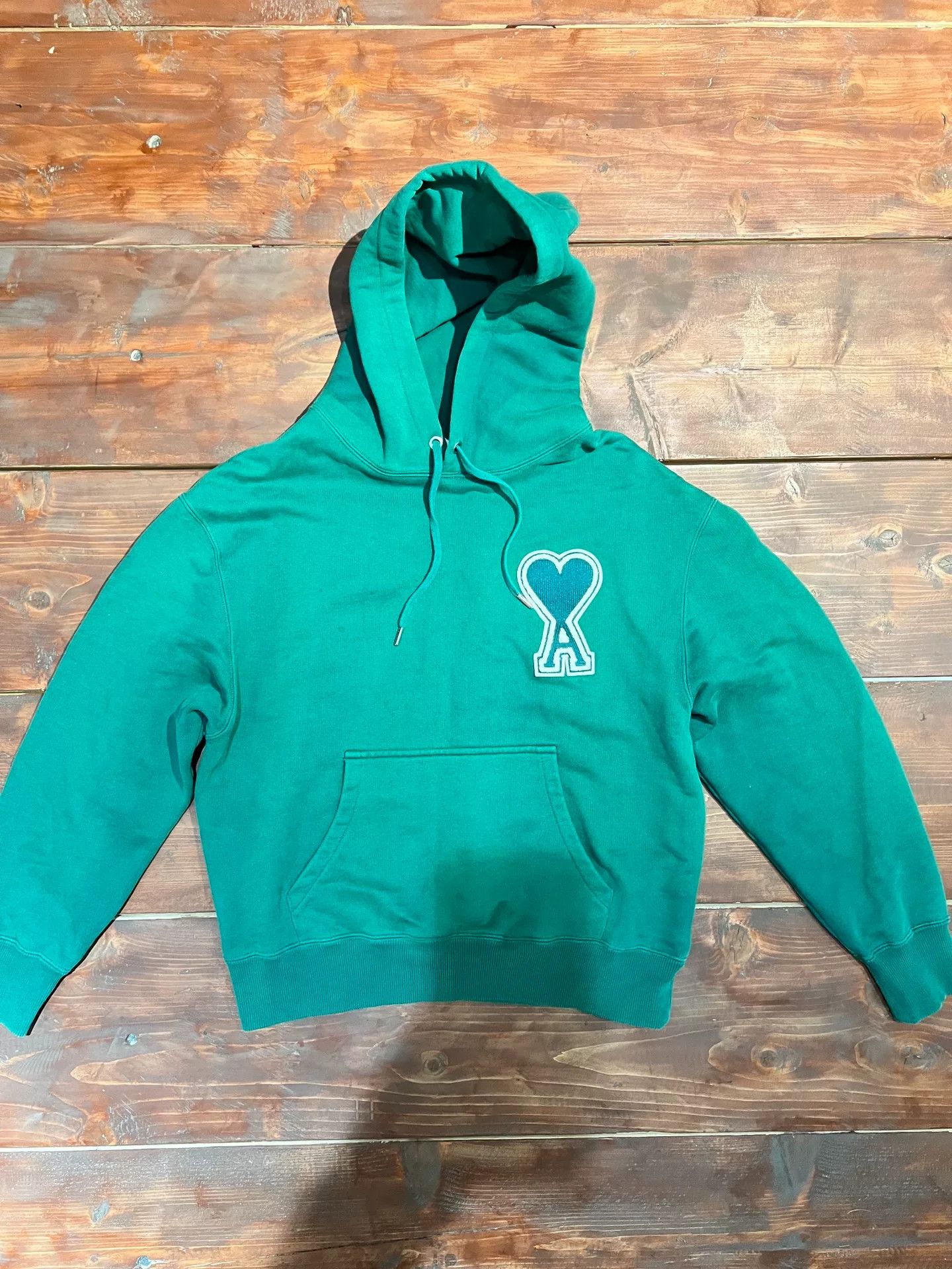 AMI ami paris green heart embroidered hoodie Size US M / EU 48-50 / 2 - 1 Thumbnail