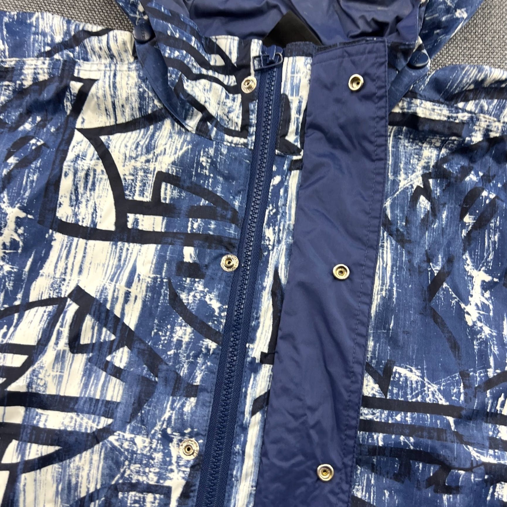 Adidas Adidas Windbreaker Jacket Mens XL Blue Hooded Trefoil 90s Full Zip Water Resistant Casual Jacket Size US XL / EU 56 / 4 - 5 Thumbnail