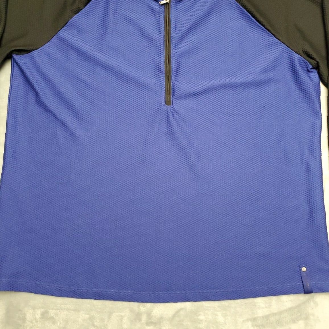 Polo Ralph Lauren VINTAGE Polo Ralph Lauren Shirt Women 2X Blue 1/2 Zip Thermal Waffle Raglan Stretch Size XXL / US 16-18 / IT 52-54 - 2 Thumbnail