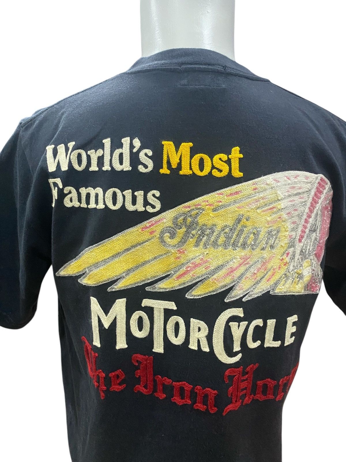 Indian Motorcycle Rare INDIAN MOTORCYCLE Embroidery Black Tee Shirt L Size US L / EU 52-54 / 3 - 10 Thumbnail