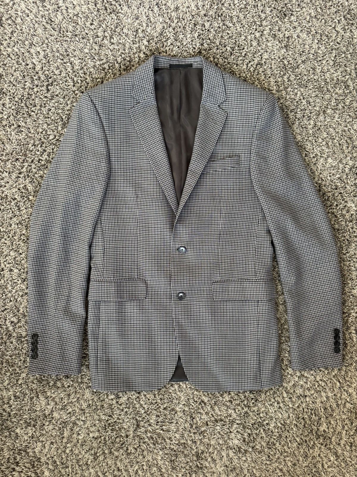 Kenneth Cole Kenneth Cole Pin Check Sport Coat Size 38L - 1 Thumbnail