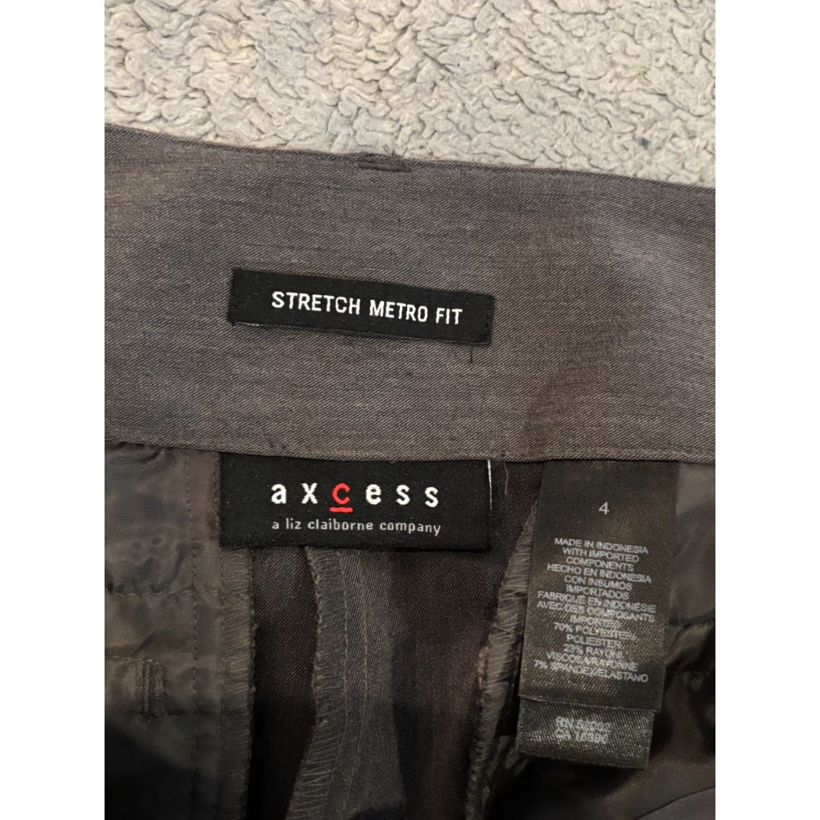 Etro NWT Axcess Dress Pants Women's 4 Gray Stretch Metro Fit Flared Leg Career Pants Womens 4 Gray Stretch Flared Leg Dress Pants Axcess Size 27" / US 4 / IT 40 - 2 Thumbnail
