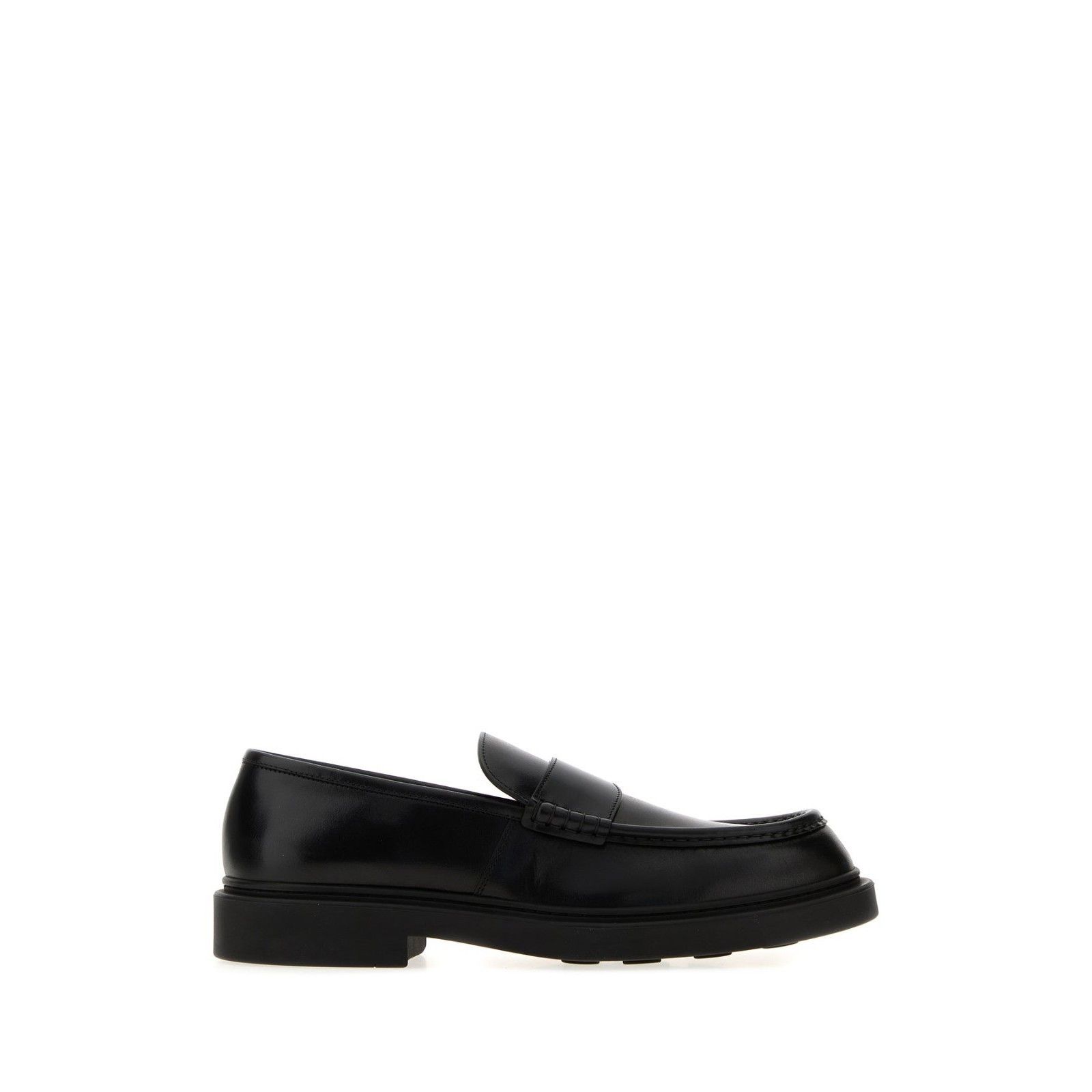 Jil Sander JIL SANDER Black Leather Loafers New & Authentic (Men's size Size US 12 / EU 45 - 1 Thumbnail
