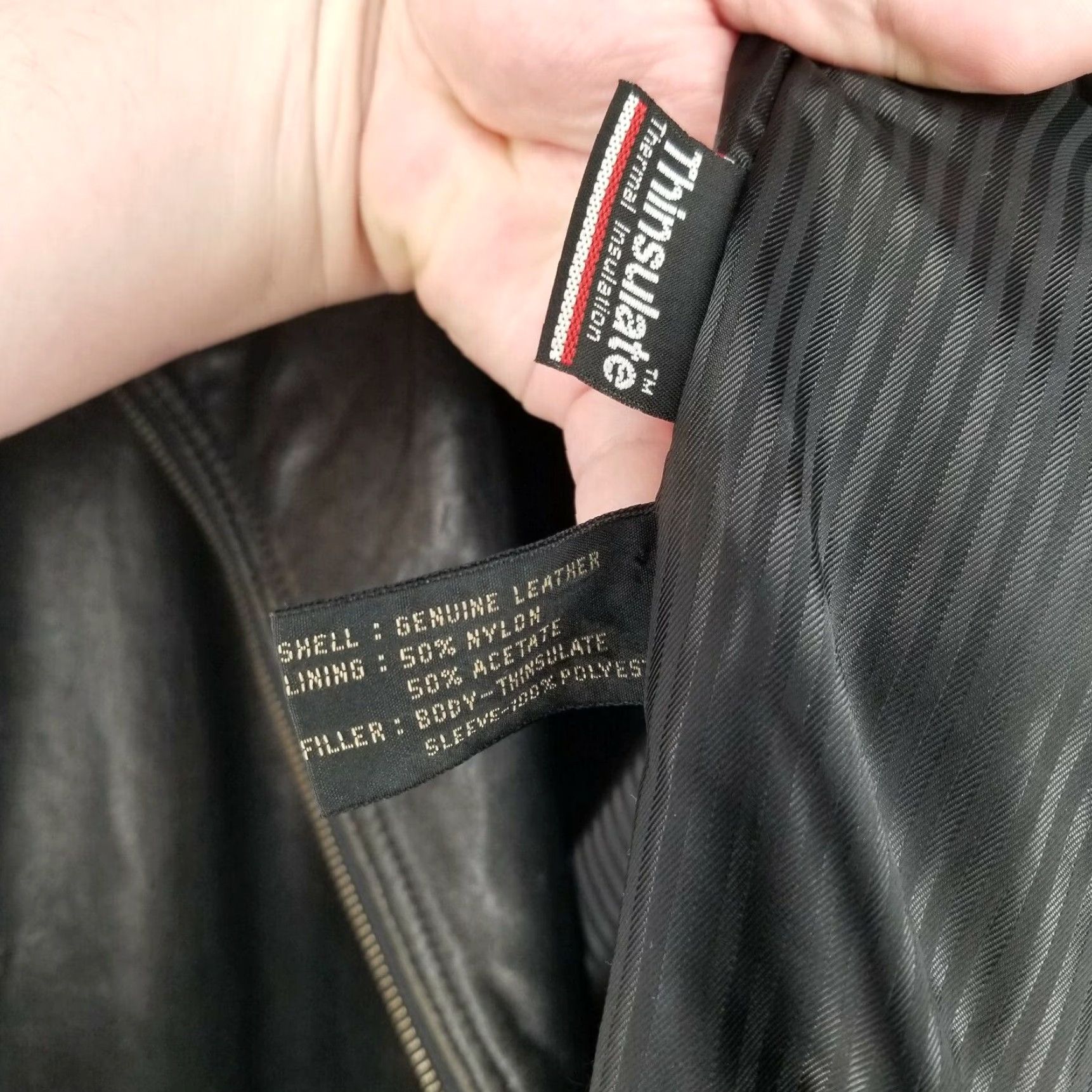 Express VINTAGE Express Leather Biker Jacket Mens Black Full Zip Small Size US S / EU 44-46 / 1 - 5 Thumbnail