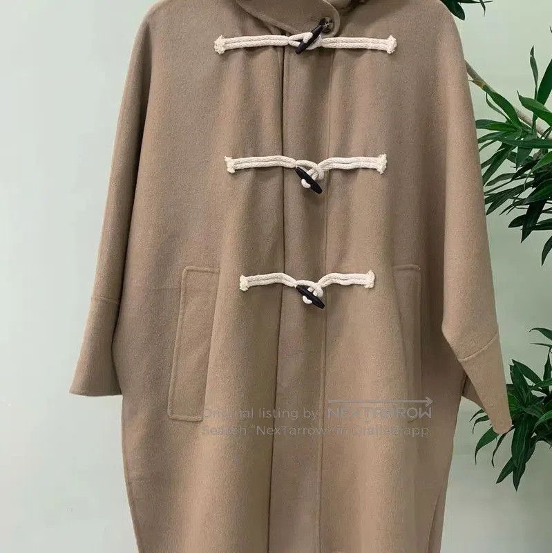 Max Mara MaxMara Khaki Women's Coat for Fall . Size L / US 10 / IT 46 - 2 Thumbnail