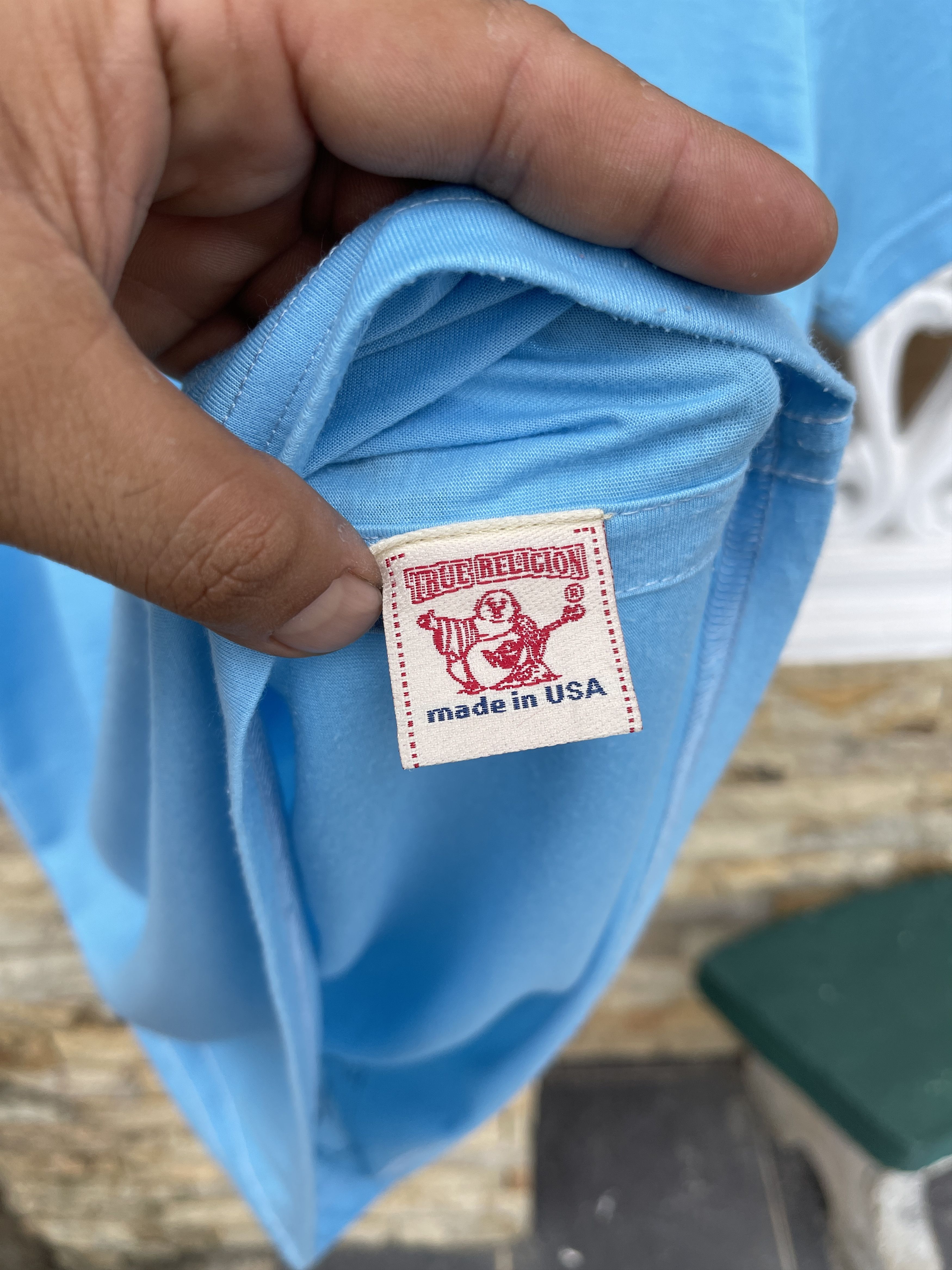 True Religion Last Drop🔥Rare🔥True Religion Blue T Shirt Size US L / EU 52-54 / 3 - 7 Thumbnail