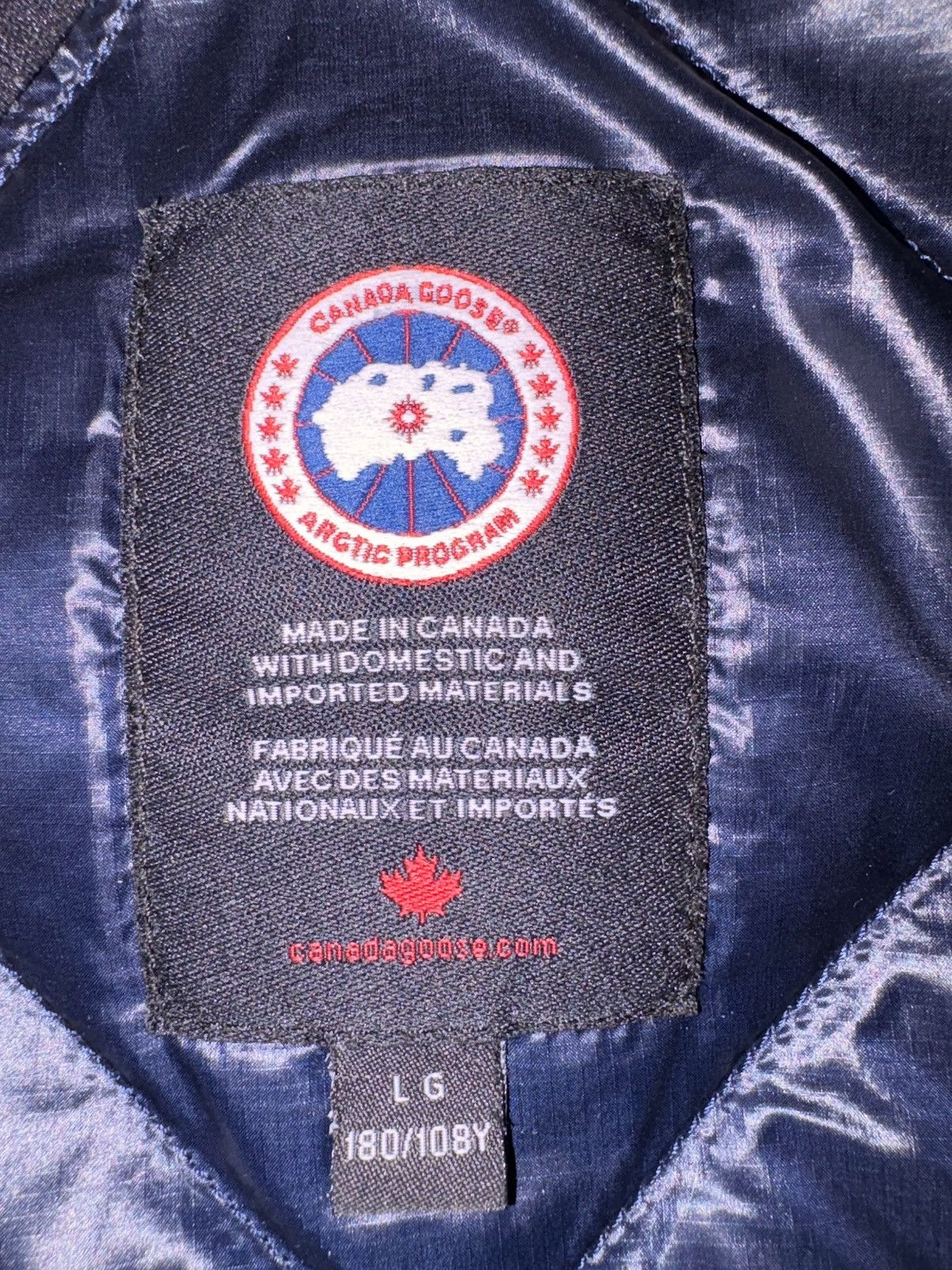 Canada Goose Canada Goose Atlantic Navy Hooded Puffer Jacket Mens Size US L / EU 52-54 / 3 - 6 Thumbnail